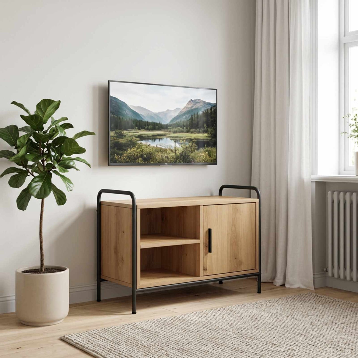 vidaXL Ντουλάπι TV 67,5 x 33 x 50 cm Artisan Δρυς