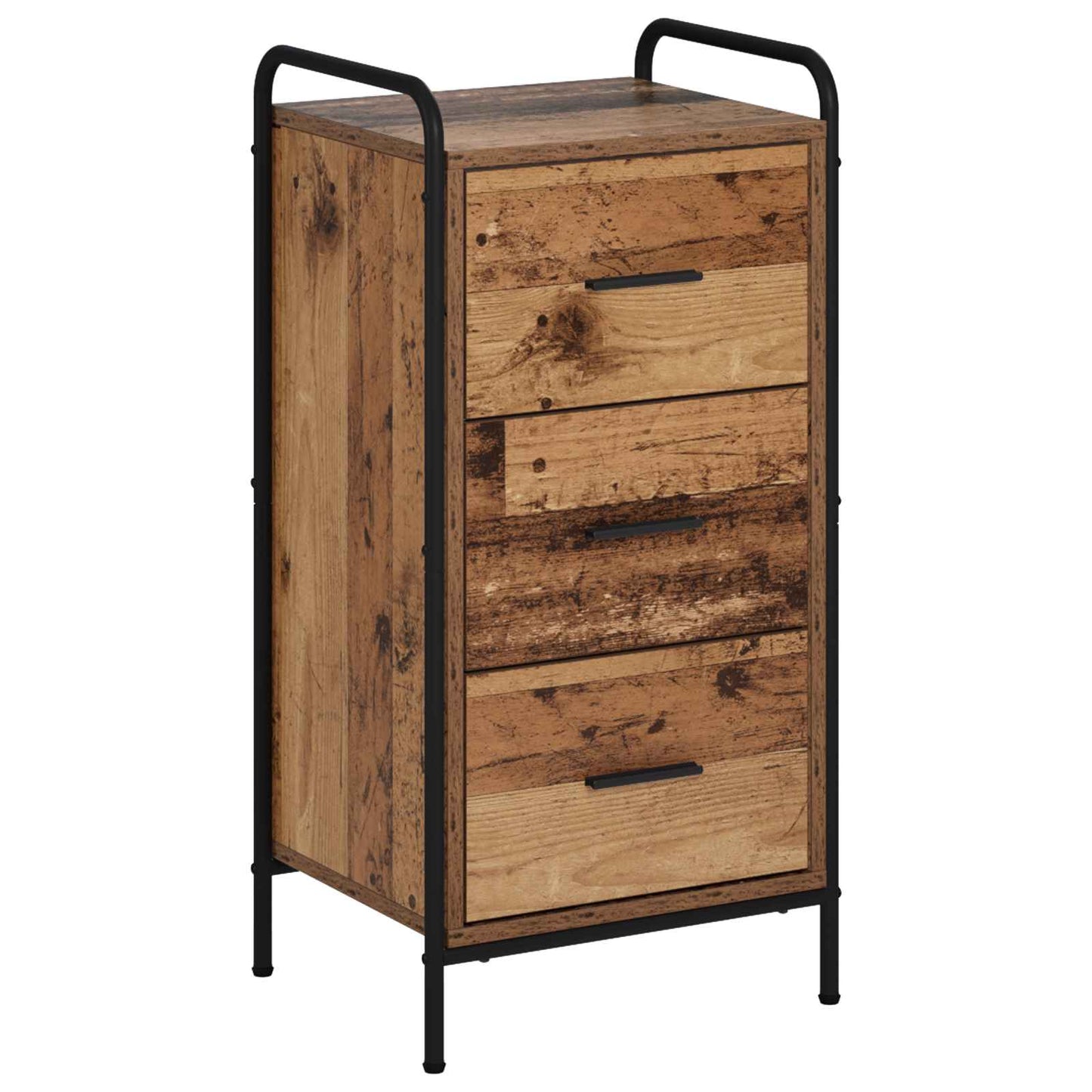 vidaXL Πλαϊνό γραφείο Παλαιωμένο ξύλο 97 x 33 x 81 εκ