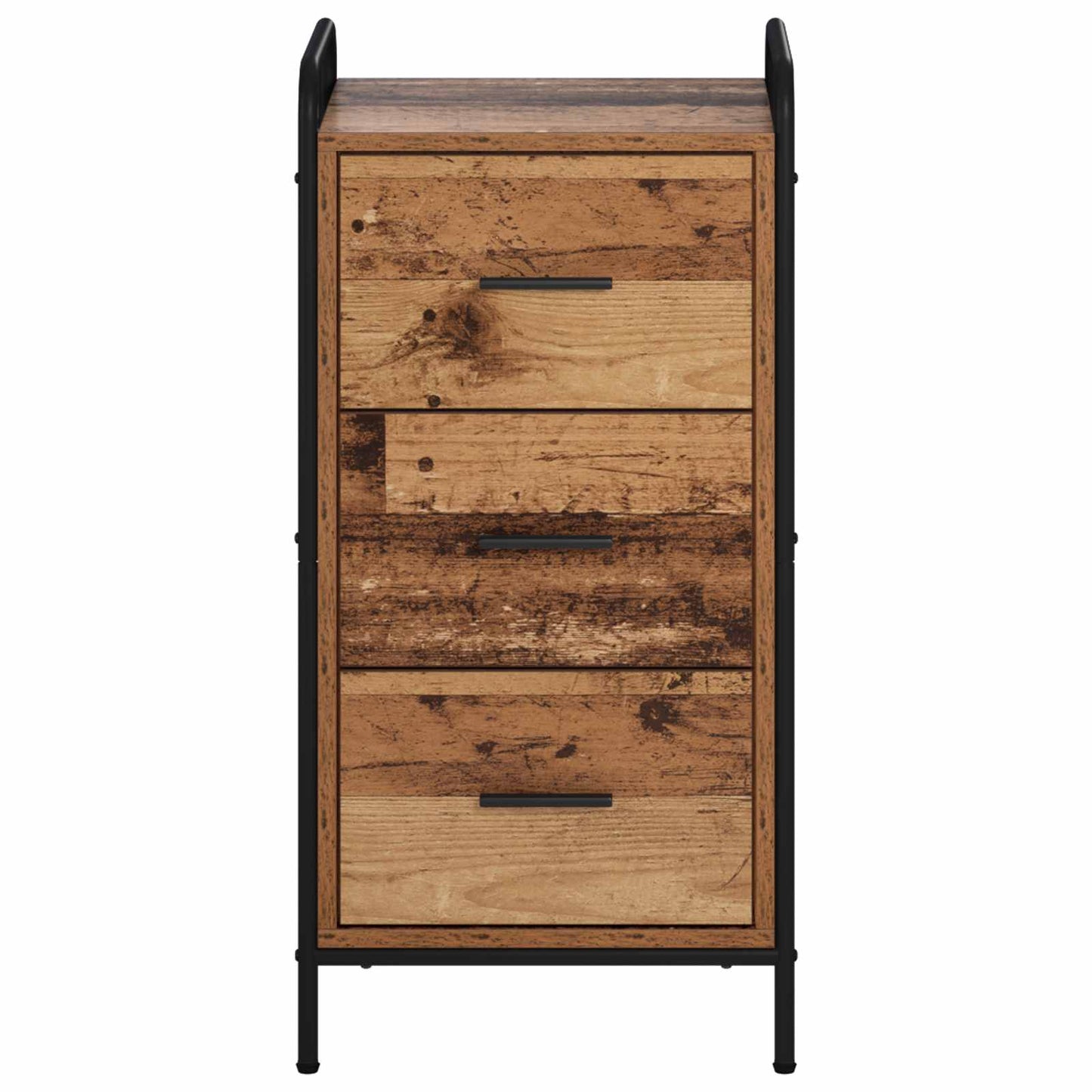 vidaXL Πλαϊνό γραφείο Παλαιωμένο ξύλο 97 x 33 x 81 εκ