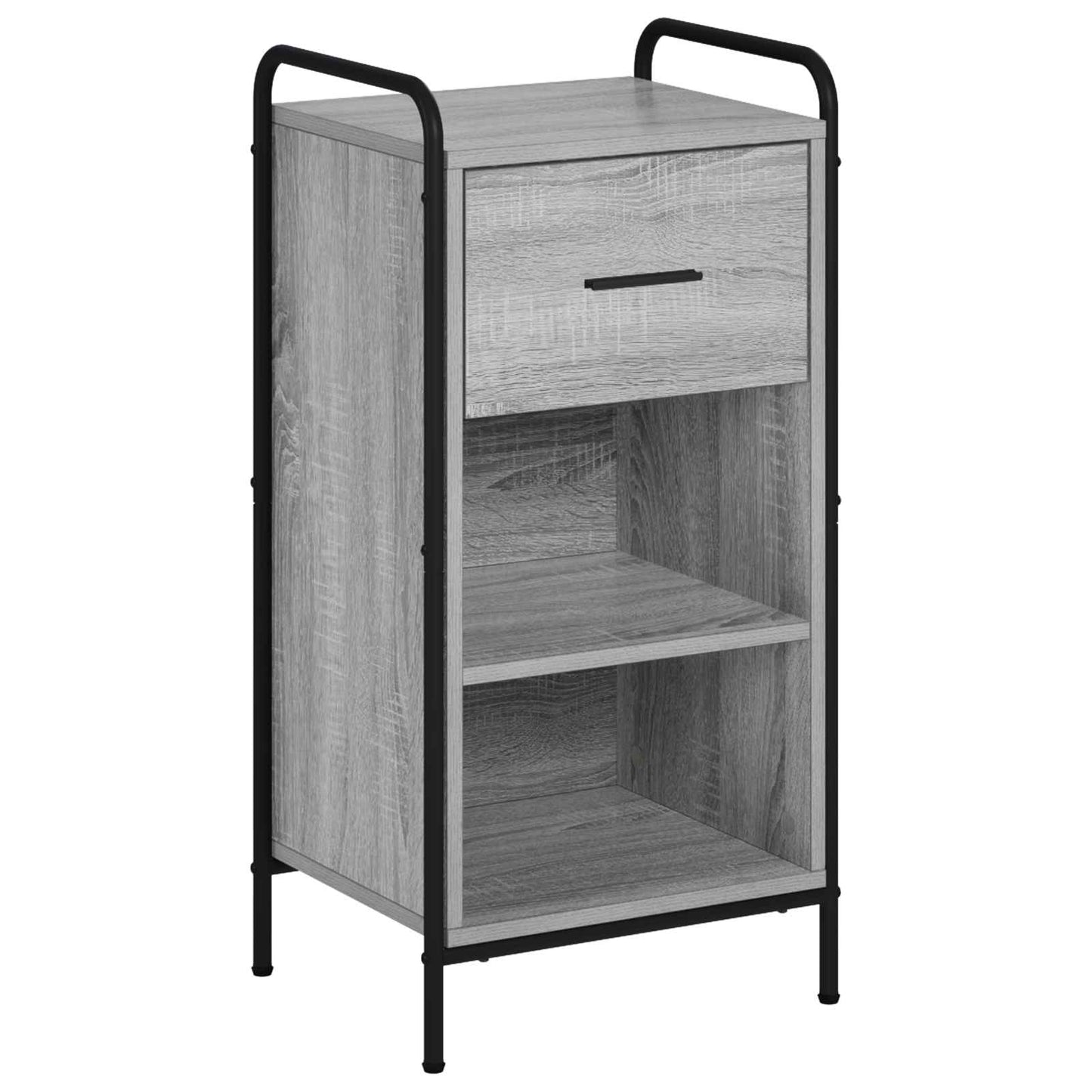 vidaXL Πλαϊνό γραφείο Γκρι Sonoma 97 x 33 x 81 εκ Επεξεργασμένο Ξύλο