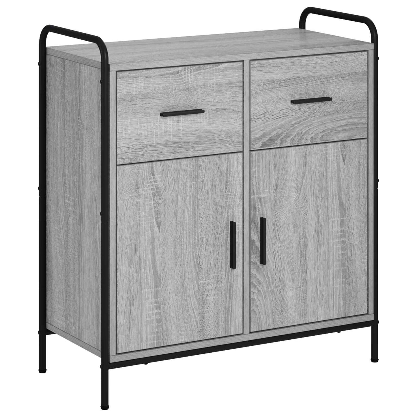 vidaXL Πλαϊνό γραφείο Γκρι Sonoma 97 x 33 x 81 εκ Επεξεργασμένο Ξύλο