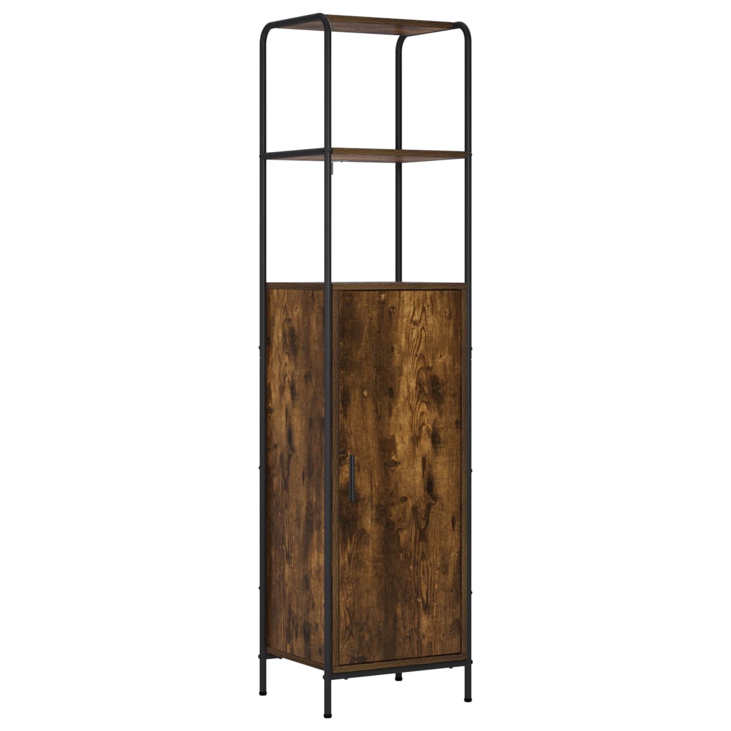 vidaXL Highboard Καπνισμένο Ξύλο Δρυός 40 x 33 x 161 εκ