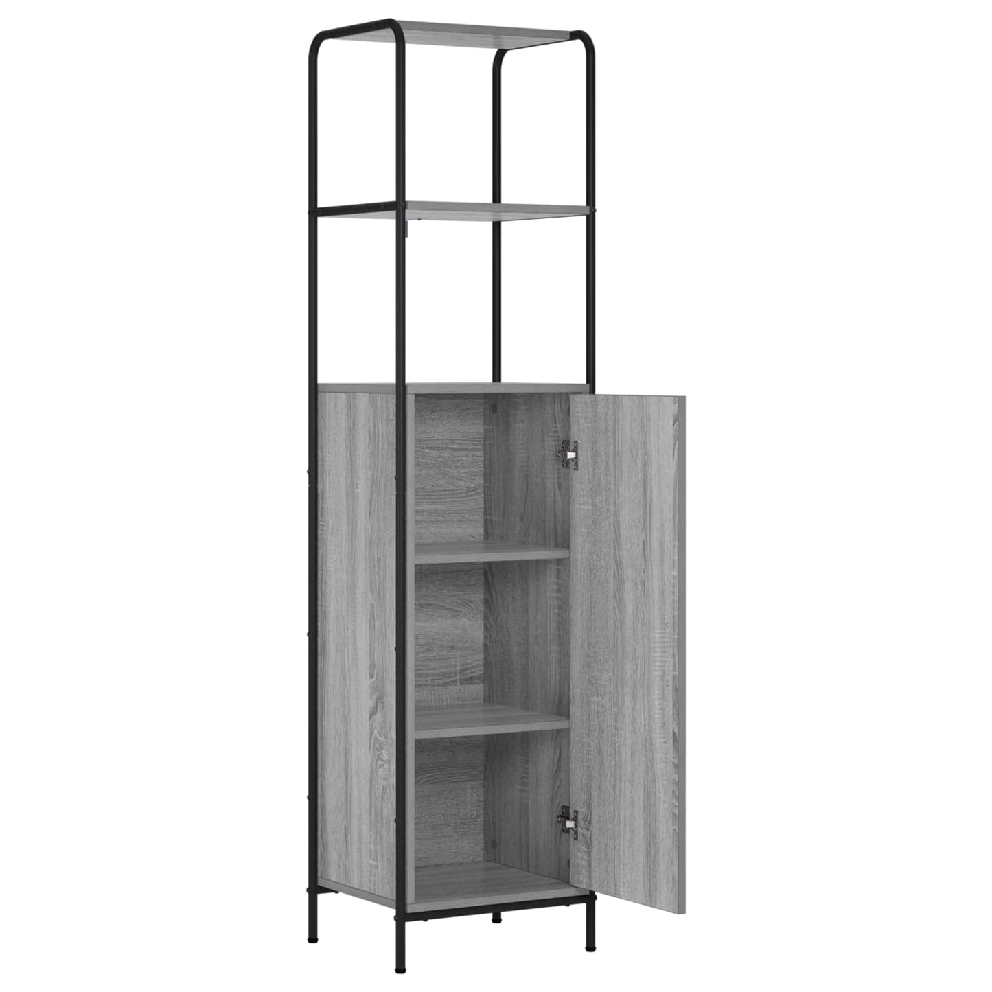 vidaXL Highboard Γκρι Sonoma 40 x 33 x 161 εκ Επεξεργασμένο Ξύλο