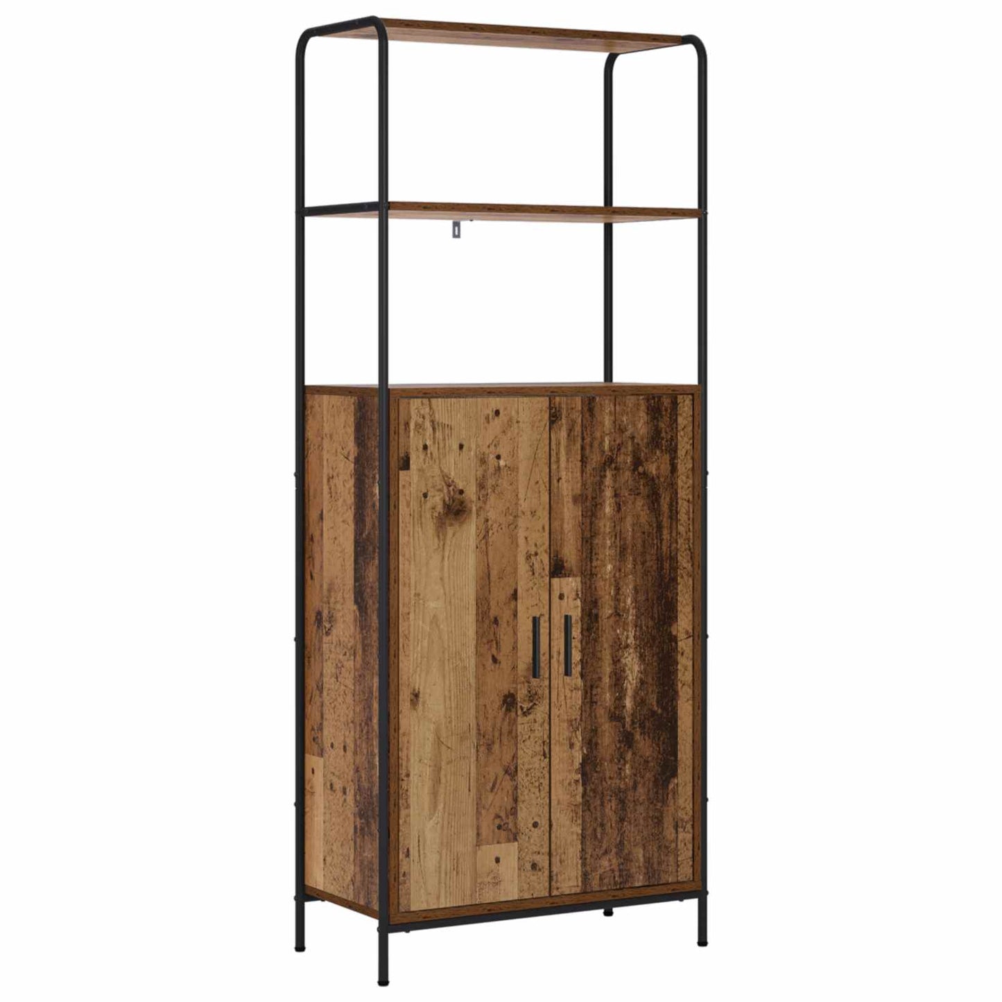 vidaXL Highboard Παλαιωμένο ξύλο 40 x 33 x 161 εκ Επεξεργασμένο Ξύλο