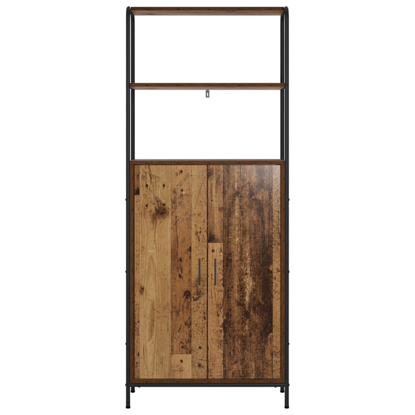 vidaXL Highboard Παλαιωμένο ξύλο 40 x 33 x 161 εκ Επεξεργασμένο Ξύλο
