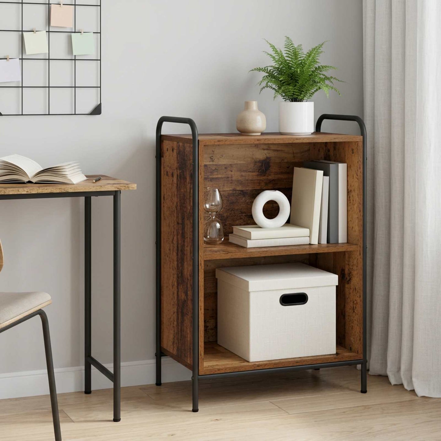 vidaXL Βιβλιοθήκη 55,5 x 33 x 174 εκ Επεξεργασμένο Ξύλο
