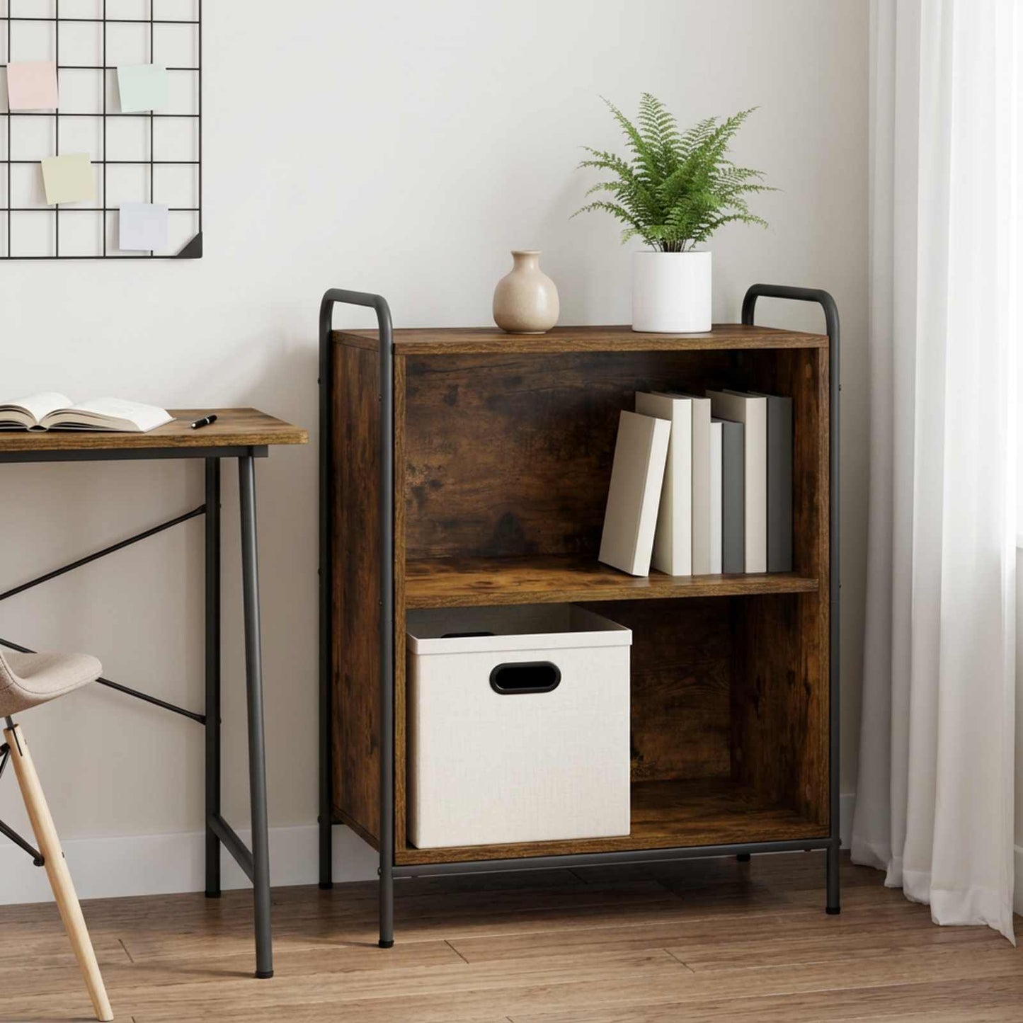 vidaXL Βιβλιοθήκη 80 x 33 x 80 εκ. Επεξεργασμένο Ξύλο