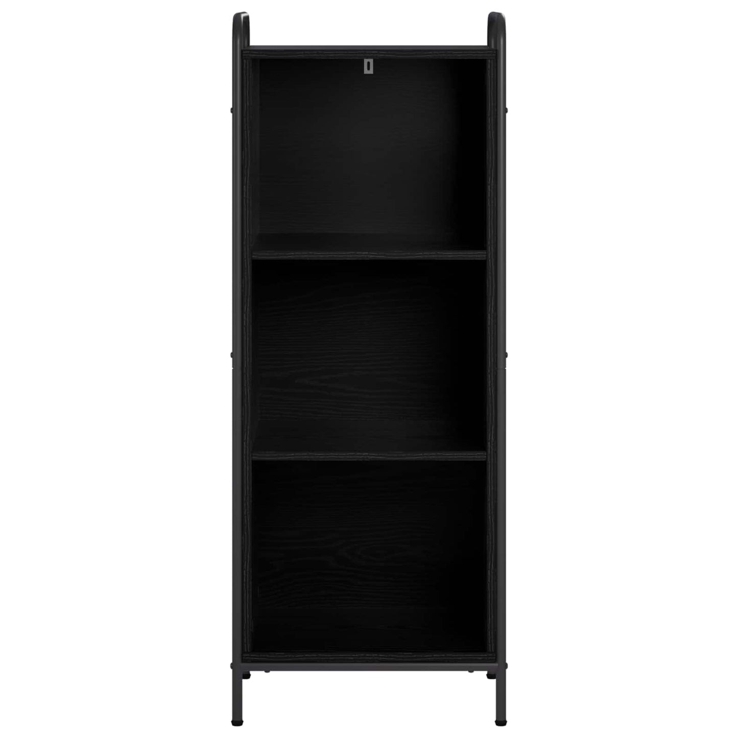 vidaXL Βιβλιοθήκη 55,5 x 33 x 174 εκ Επεξεργασμένο Ξύλο Μαύρη Δρυς