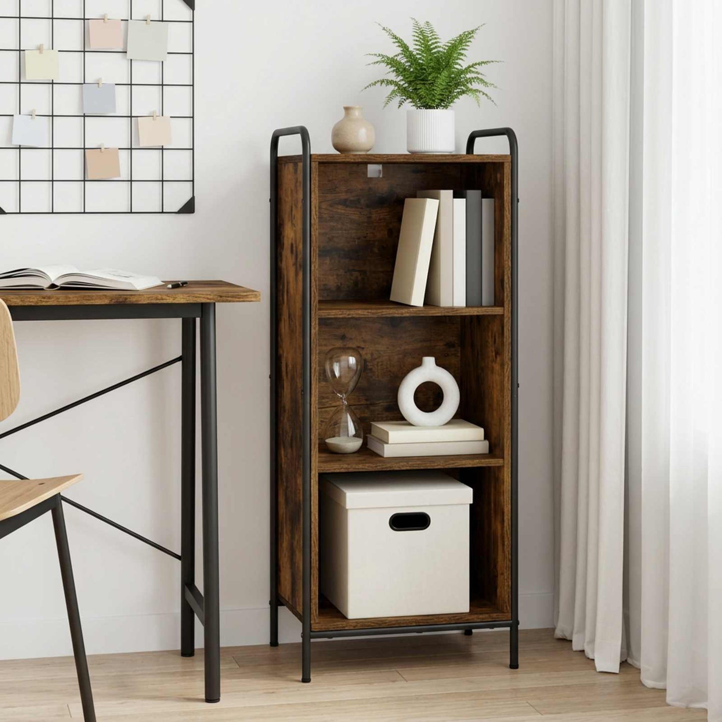 vidaXL Βιβλιοθήκη 55,5 x 33 x 174 εκ Επεξεργασμένο Ξύλο