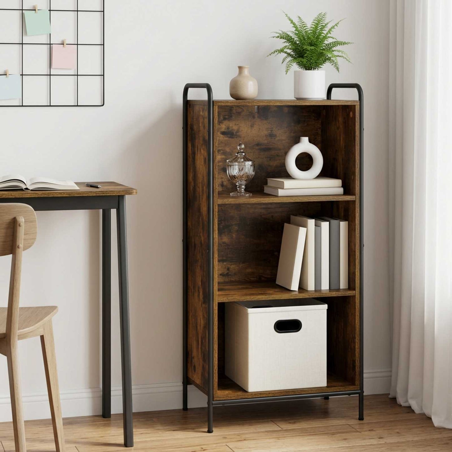 vidaXL Βιβλιοθήκη 55,5 x 33 x 174 εκ Επεξεργασμένο Ξύλο