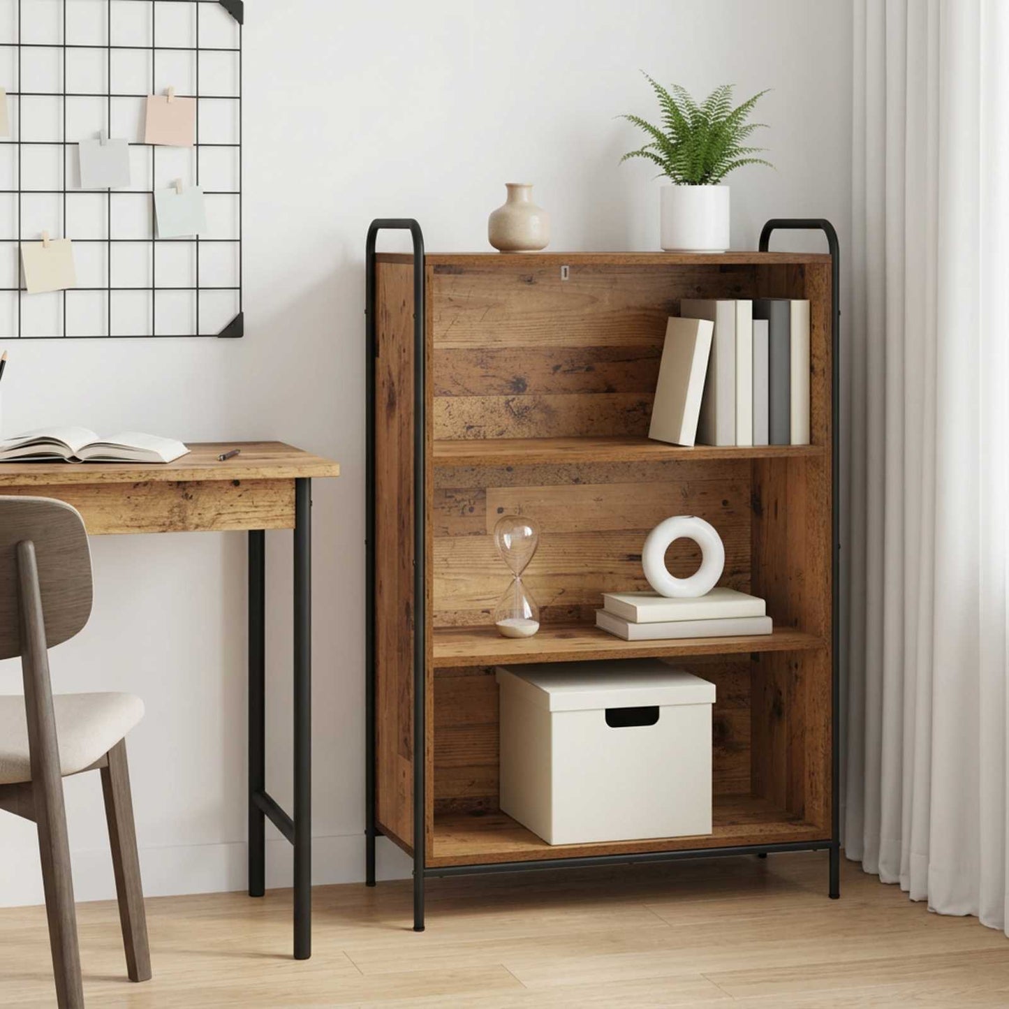 vidaXL Βιβλιοθήκη 55,5 x 33 x 174 εκ Επεξεργασμένο Ξύλο