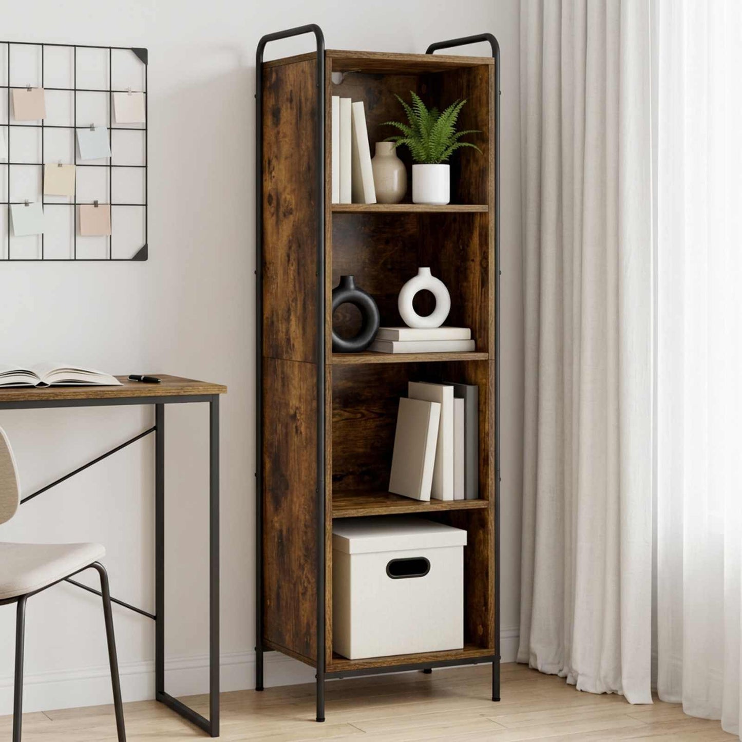 vidaXL Βιβλιοθήκη 55,5 x 33 x 174 εκ Επεξεργασμένο Ξύλο