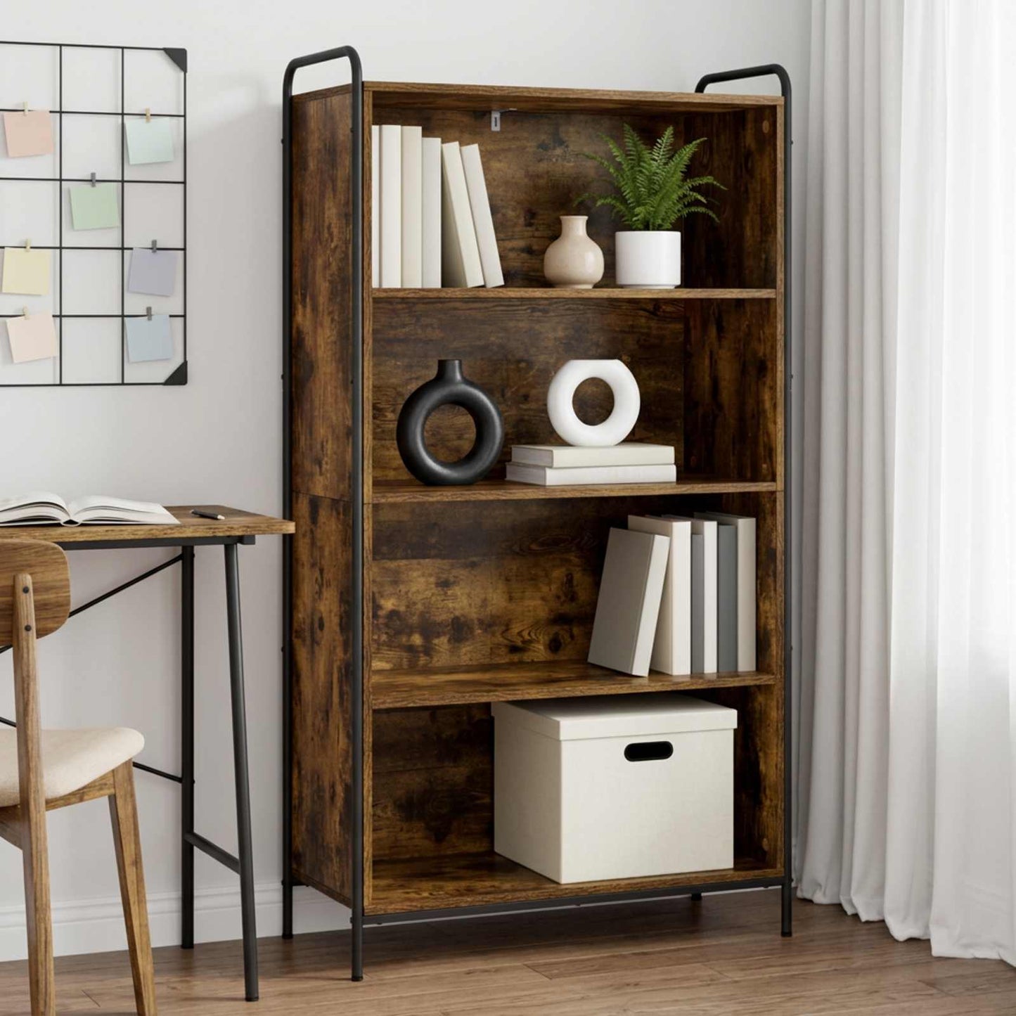 vidaXL Βιβλιοθήκη 55,5 x 33 x 174 εκ Επεξεργασμένο Ξύλο