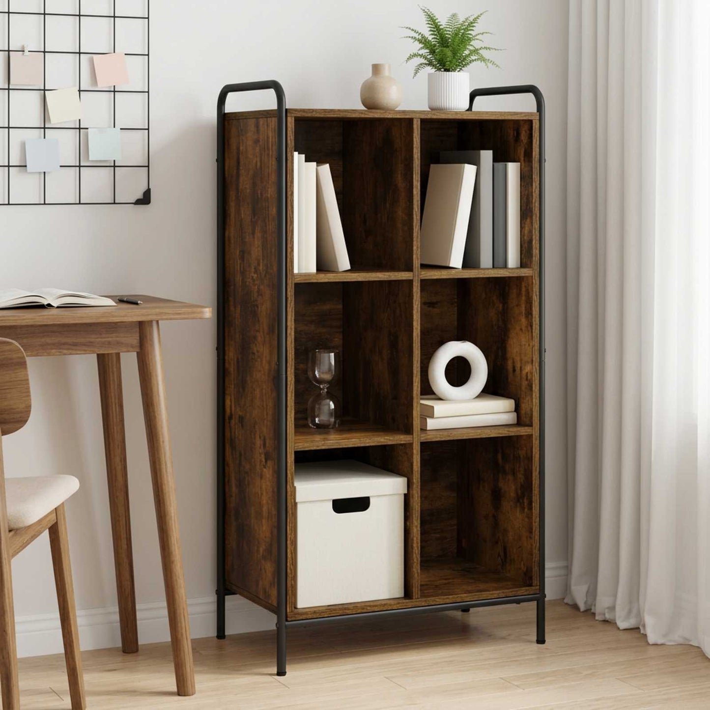 vidaXL Βιβλιοθήκη 57 x 33 x 111 εκ Επεξεργασμένο Ξύλο