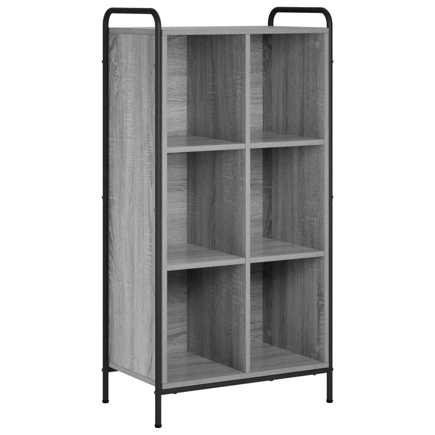 vidaXL Βιβλιοθήκη 57 x 33 x 111 εκ Επεξεργασμένο Ξύλο Γκρι Sonoma