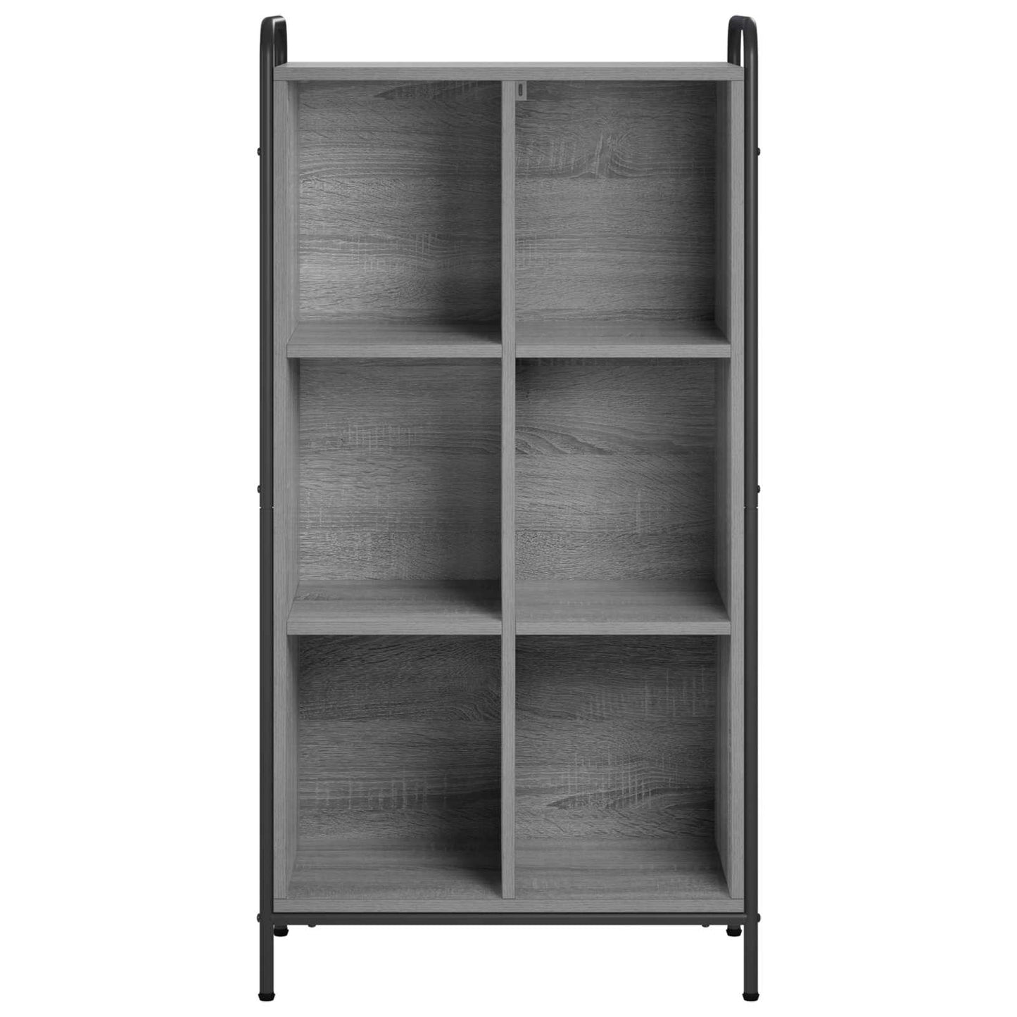 vidaXL Βιβλιοθήκη 57 x 33 x 111 εκ Επεξεργασμένο Ξύλο Γκρι Sonoma