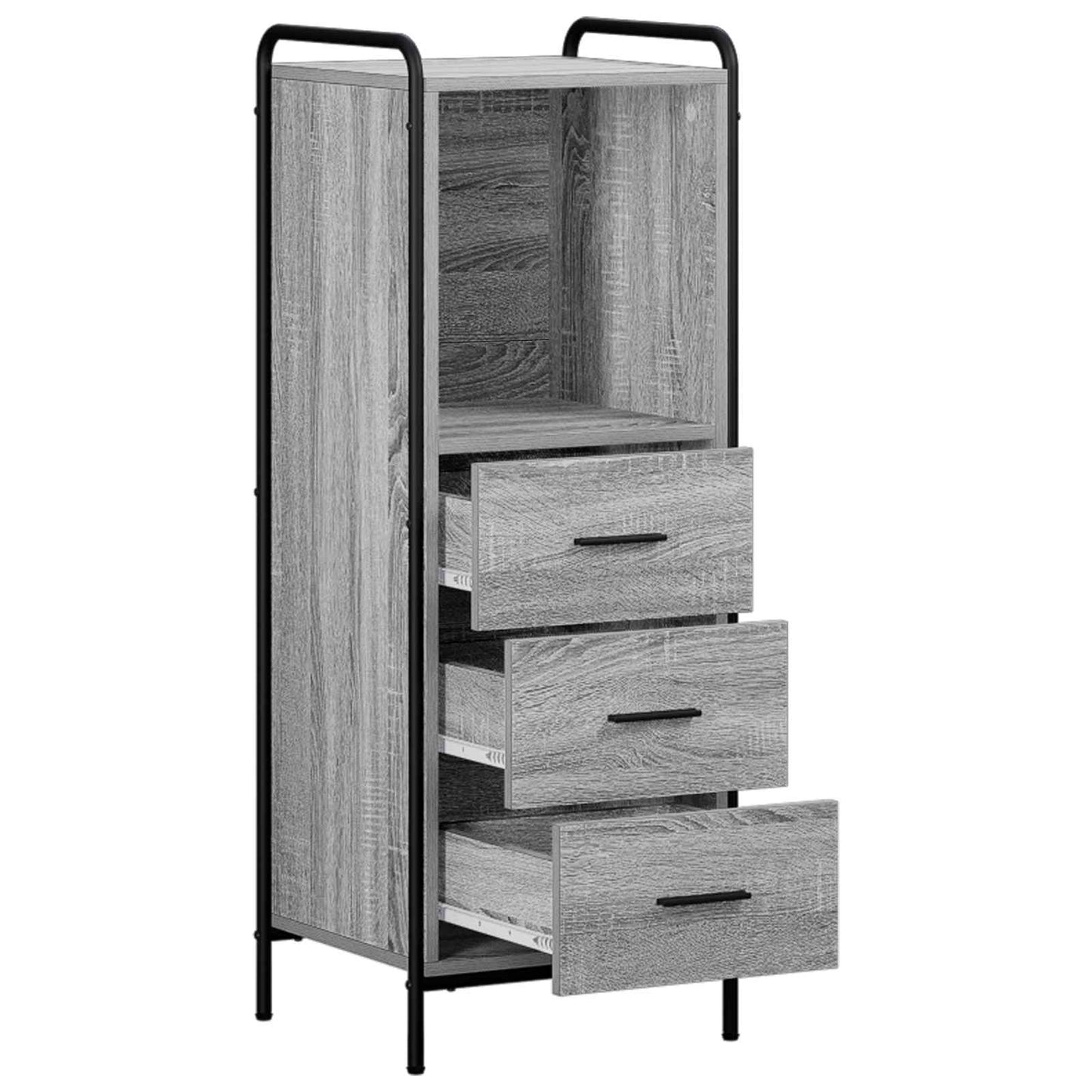 vidaXL Ντουλάπι Μπάνιου Γκρι Sonoma 40 x 36 x 109,5 εκ.