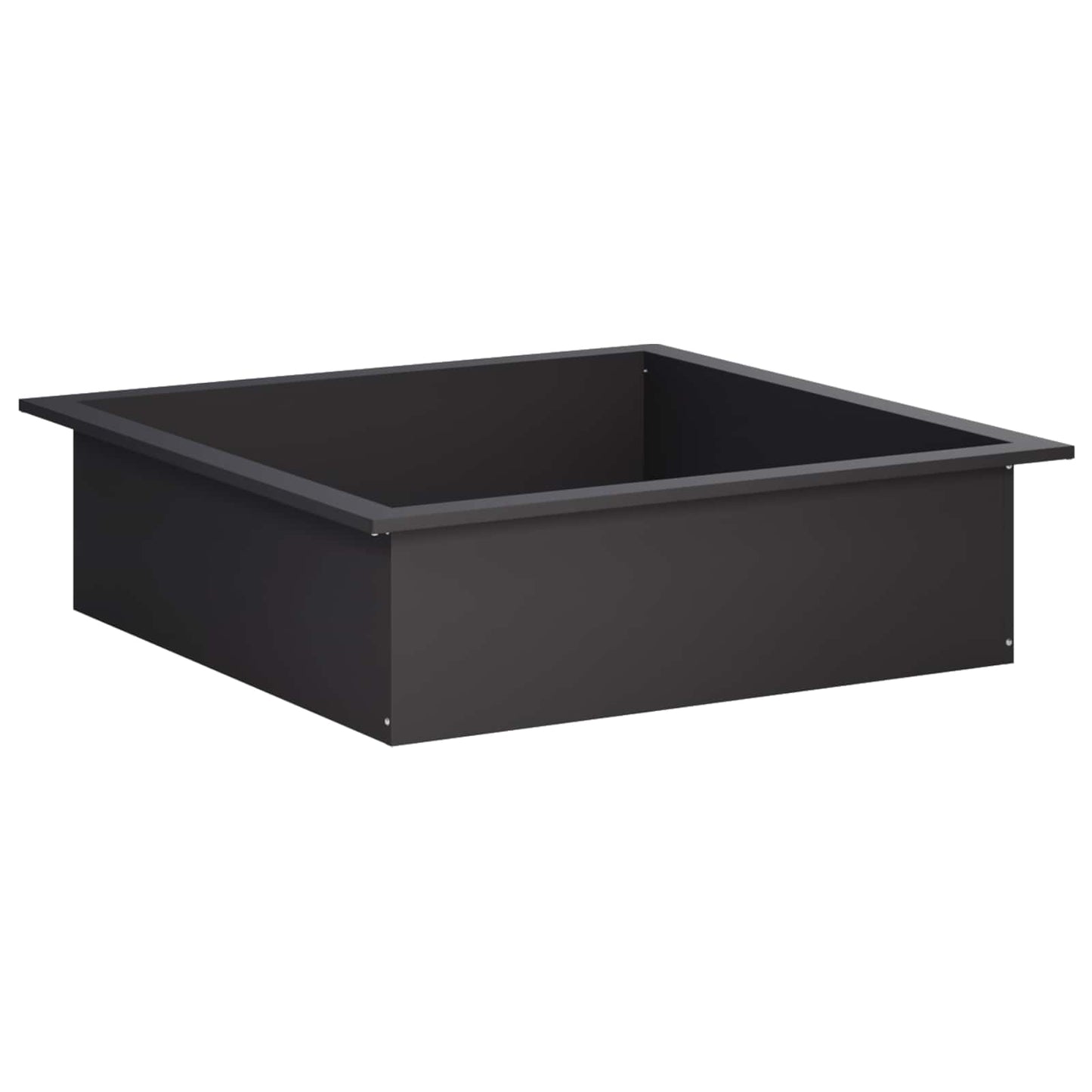 vidaXL Δαχτυλίδι φωτιάς Μαύρο 100 x 100 x 25 cm Ατσάλι