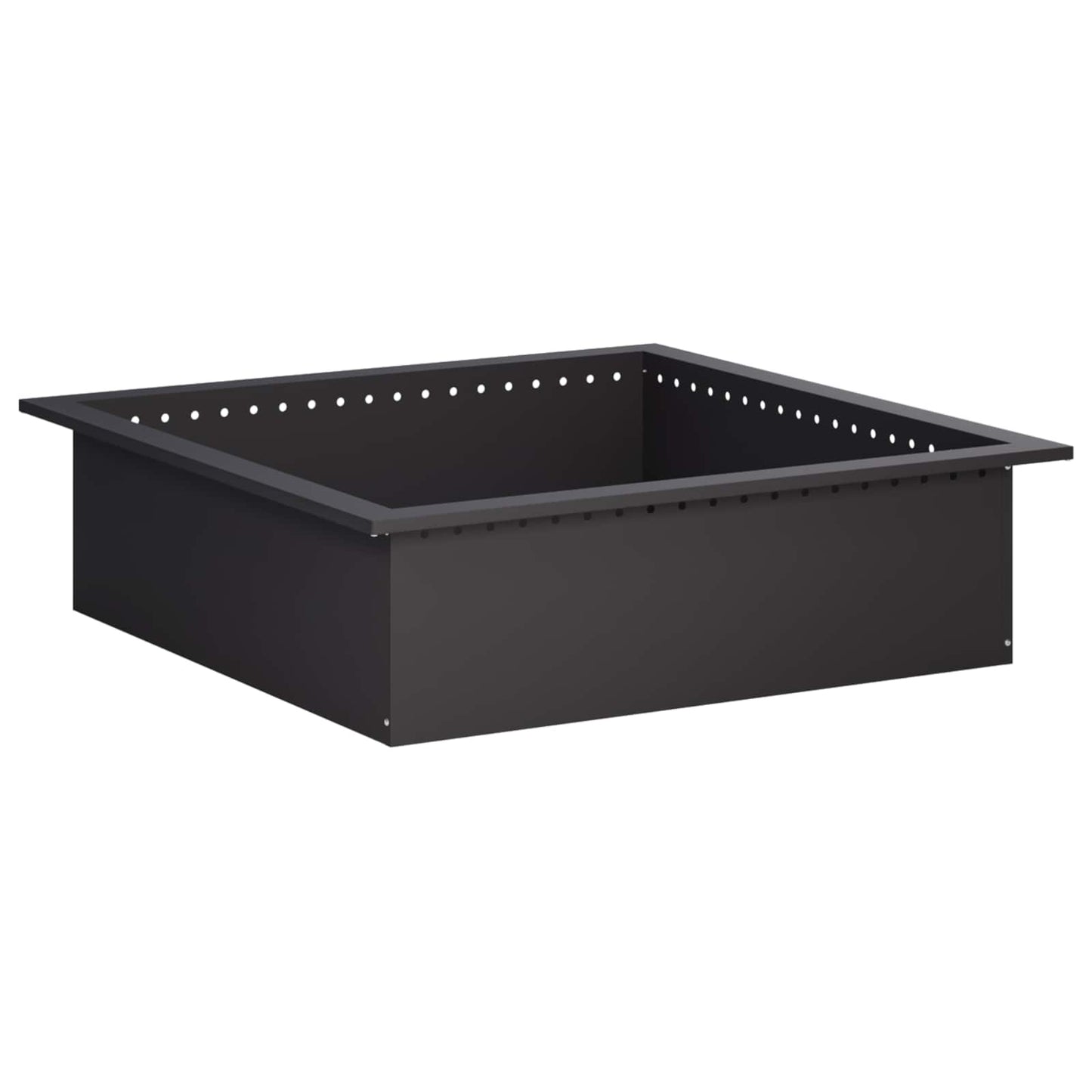 vidaXL Δαχτυλίδι φωτιάς Μαύρο 100 x 100 x 25 cm Ατσάλι