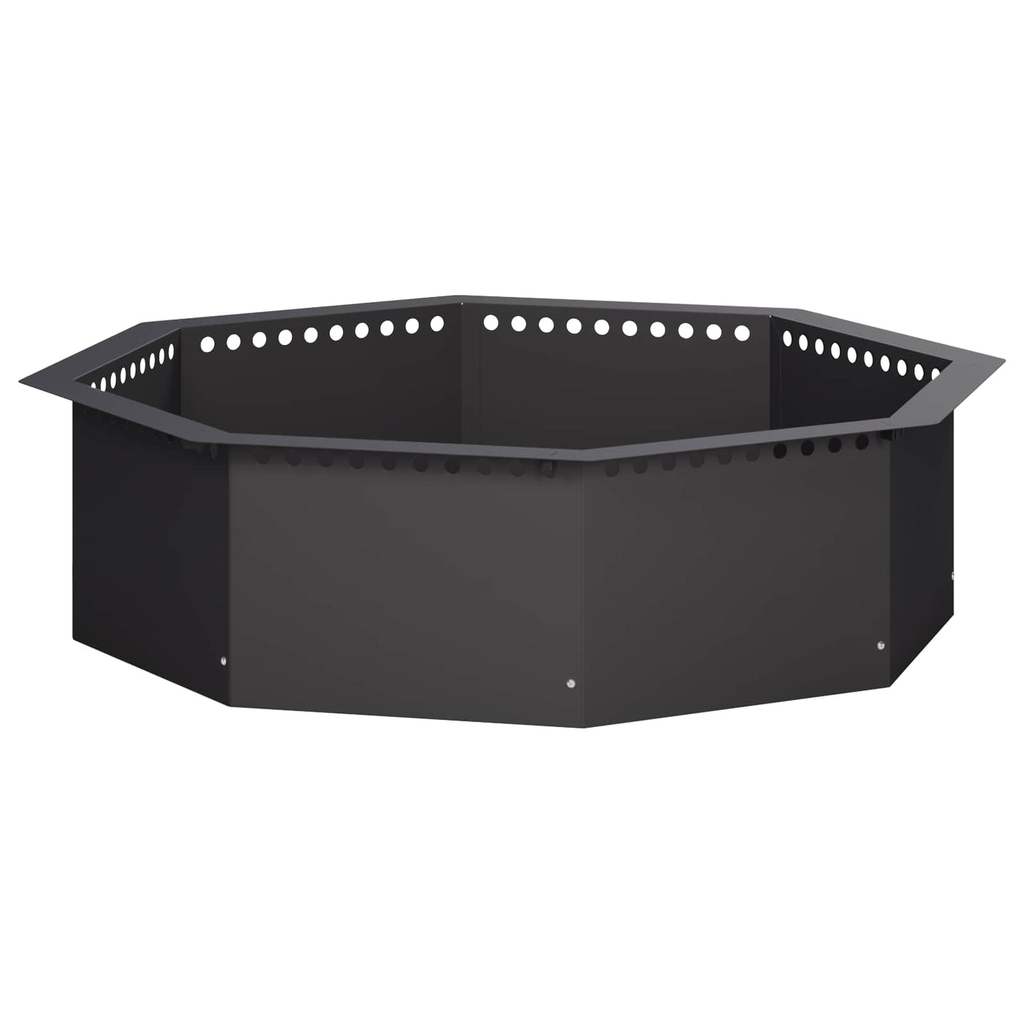 vidaXL Δαχτυλίδι φωτιάς Μαύρο 100 x 100 x 25 cm Ατσάλι