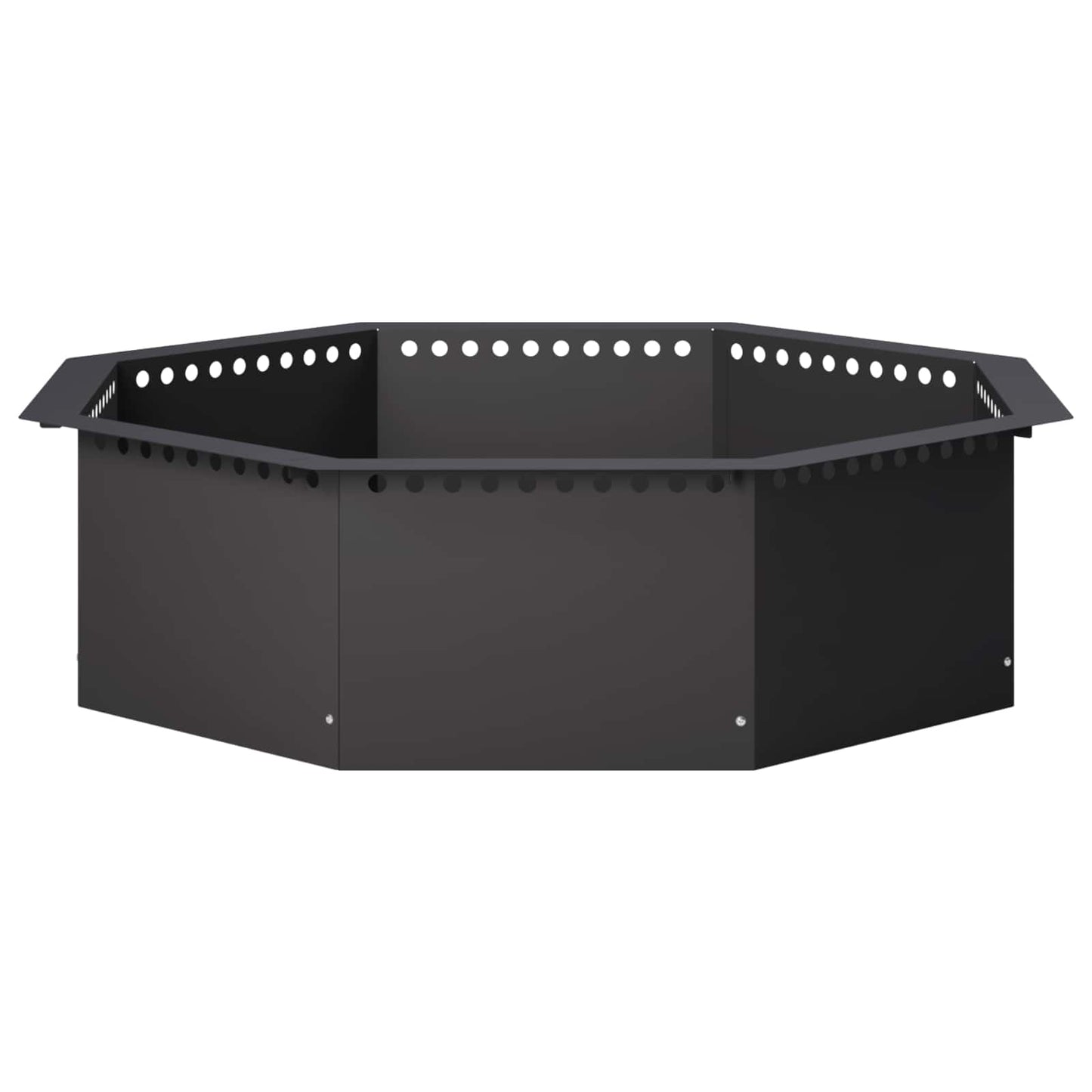 vidaXL Δαχτυλίδι φωτιάς Μαύρο 100 x 100 x 25 cm Ατσάλι