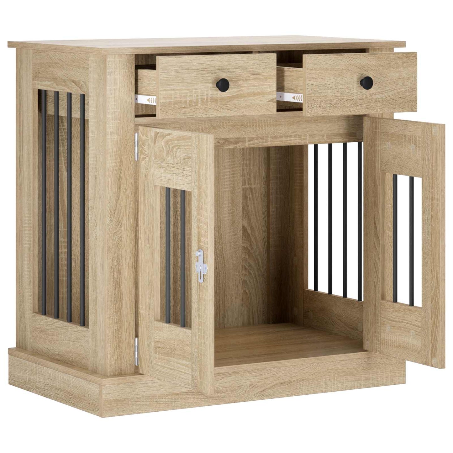 vidaXL Έπιπλο για κλουβί σκύλου Sonoma Δρυς 80 x 47,5 x 80 εκ