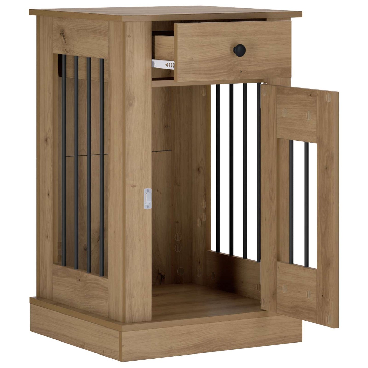 vidaXL Έπιπλο για κλουβί σκύλου Artisan Δρυς 50 x 47,5 x 80 εκ.