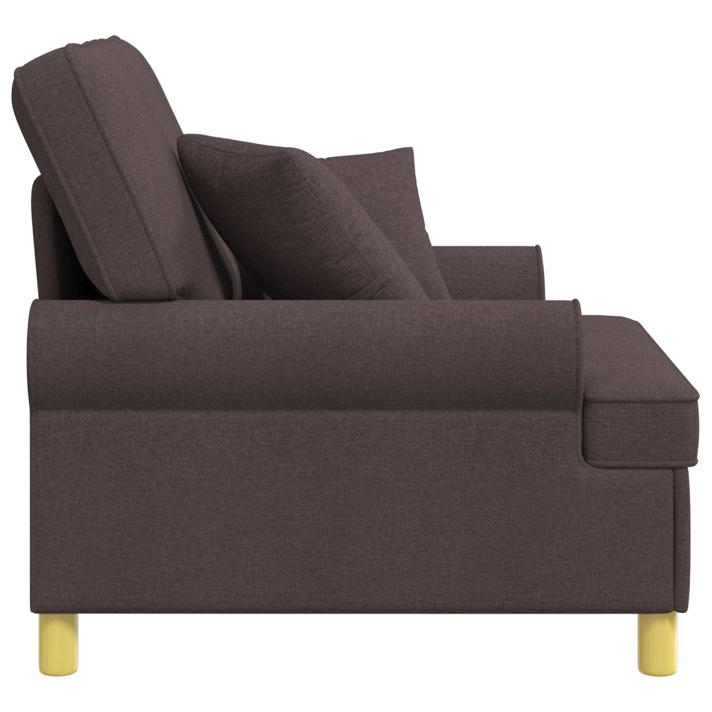 vidaXL XL Πολυθρόνα με Μαξιλάρια Σκούρο Καφέ Ύφασμα