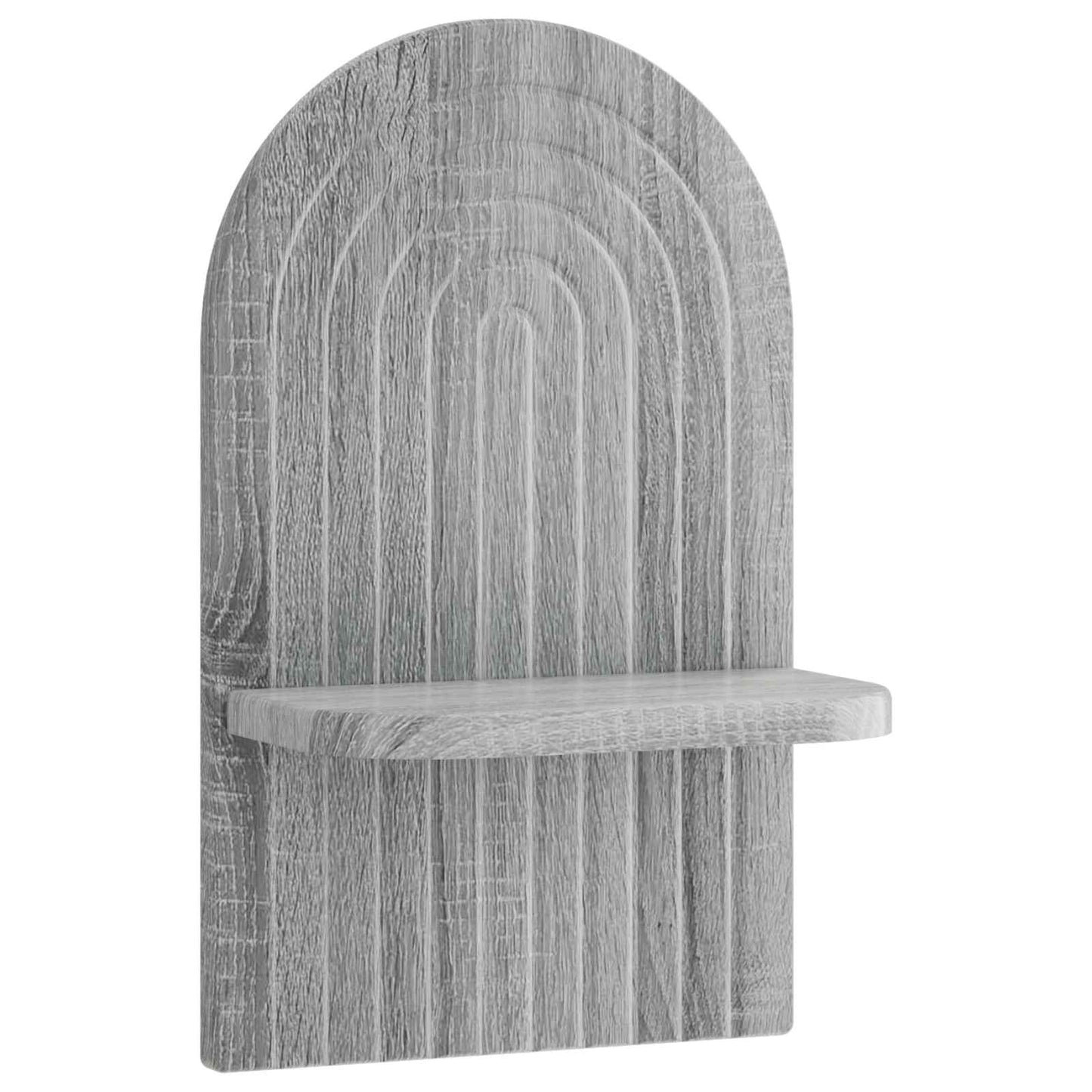 vidaXL Ράφι Τοίχου 2 τμχ. Γκρι Sonoma 23 x 13,5 x 37,5 cm
