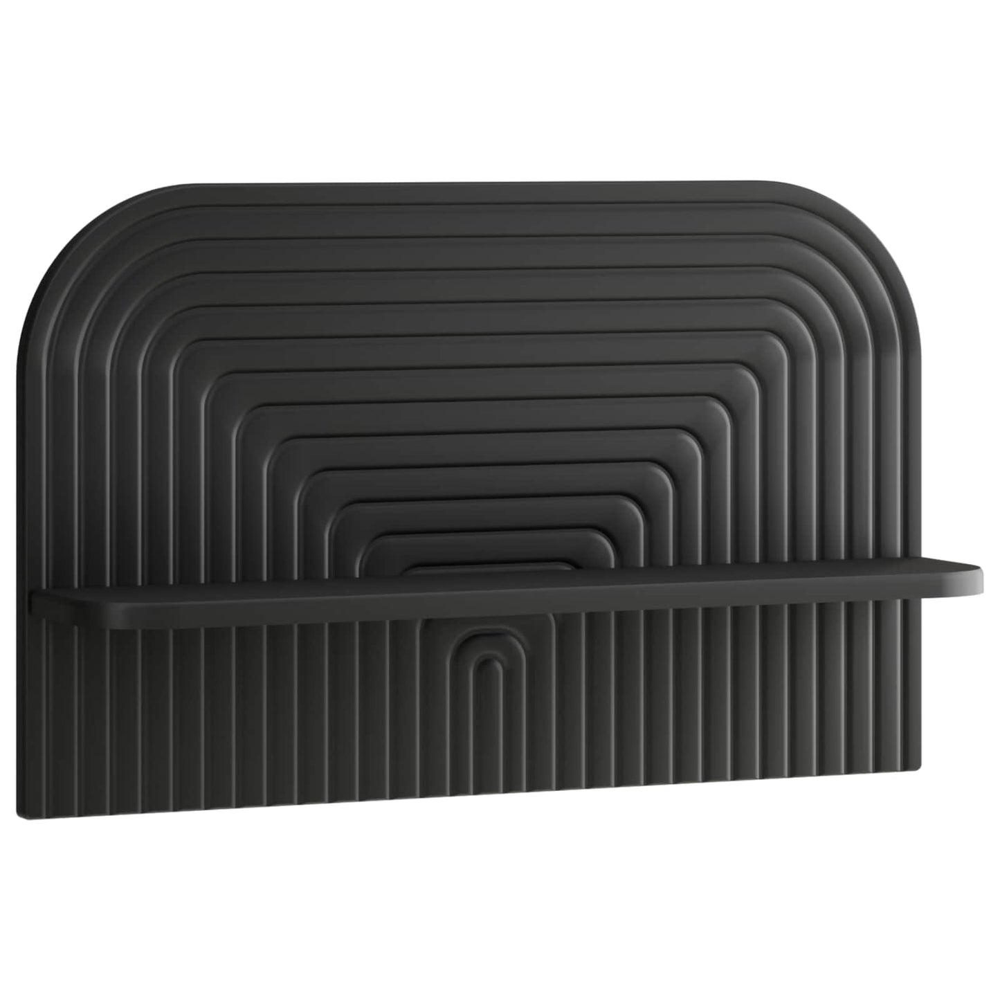 vidaXL Ράφι Τοίχου 2 τμχ. Μαύρο 60 x 13.5 x 37.5 cm Επεξεργασμένο Ξύλο
