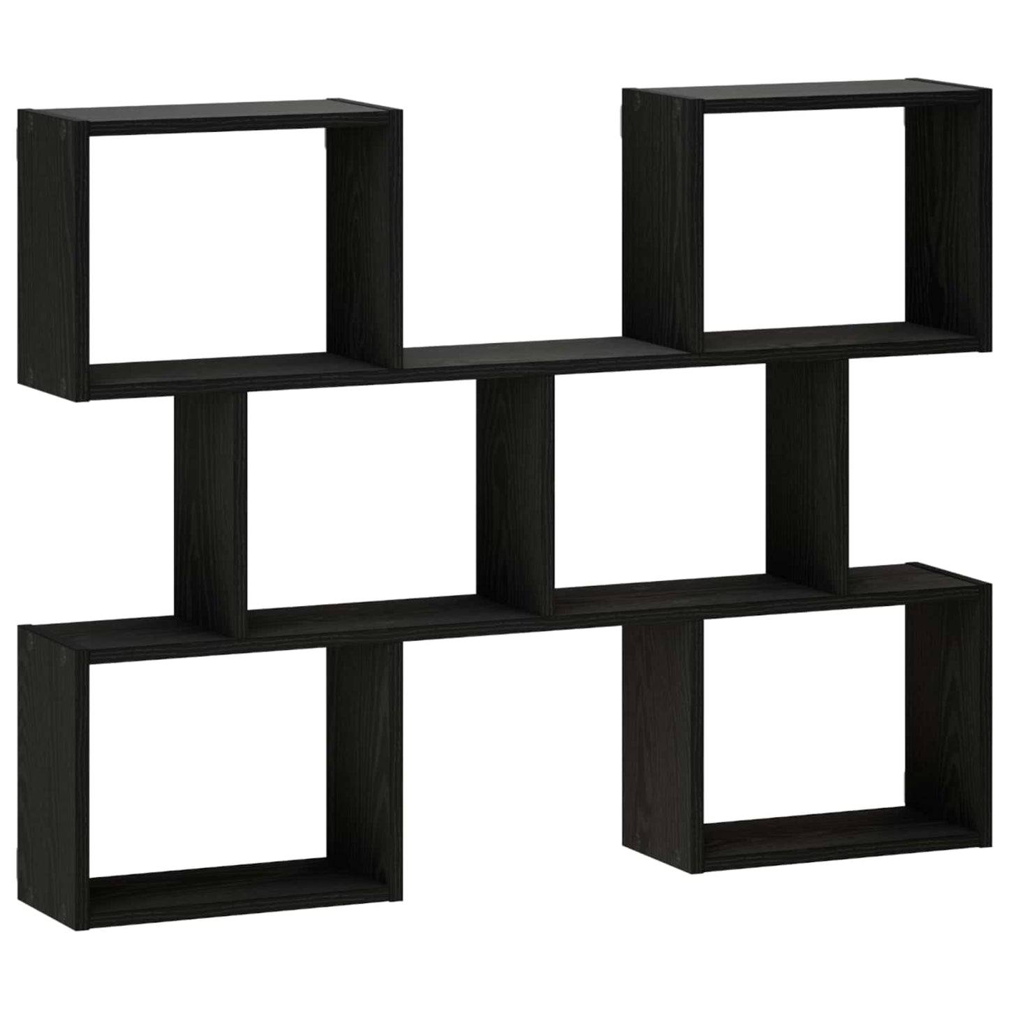 vidaXL Ράφι Τοίχου Μαύρο 103 x 17 x 80 cm Επεξεργασμένο Ξύλο
