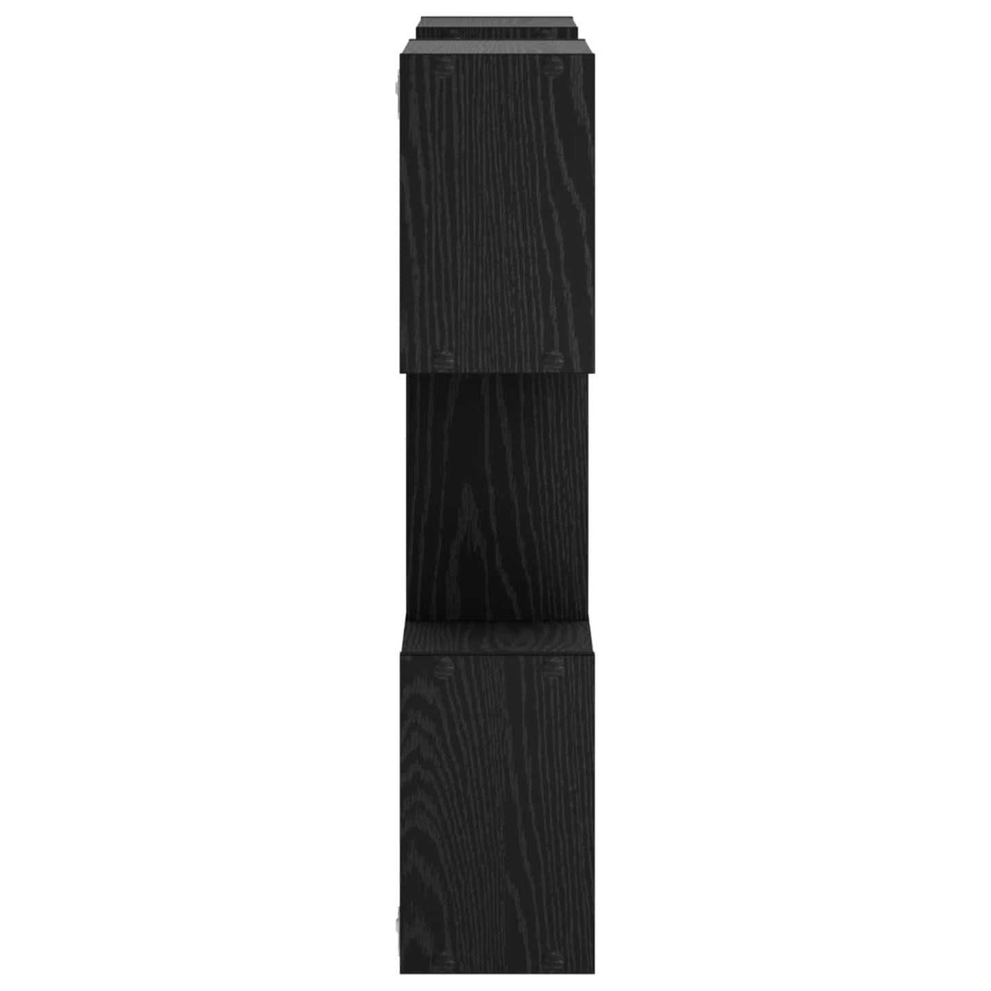 vidaXL Ράφι Τοίχου Μαύρο 103 x 17 x 80 cm Επεξεργασμένο Ξύλο