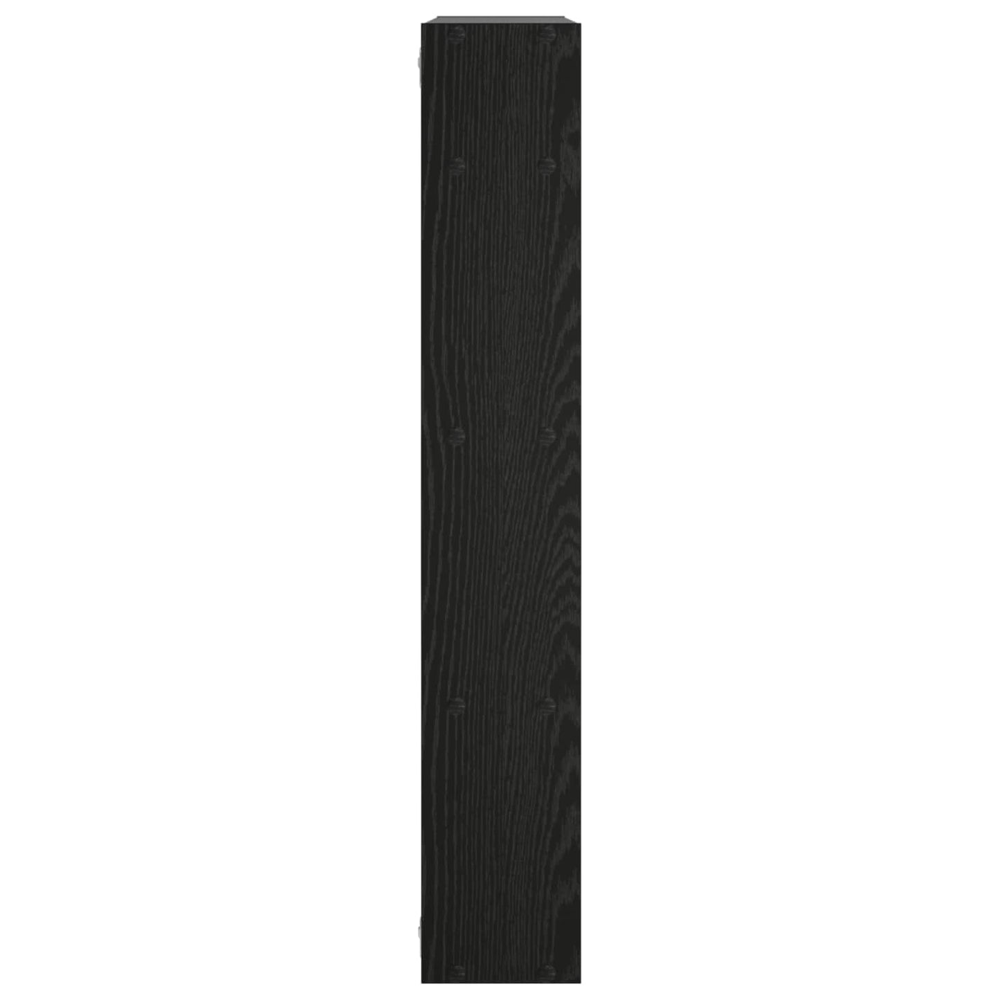vidaXL Ράφι Τοίχου Μαύρη Δρυς 103 x 17 x 102 εκ. Επεξεργασμένο Ξύλο
