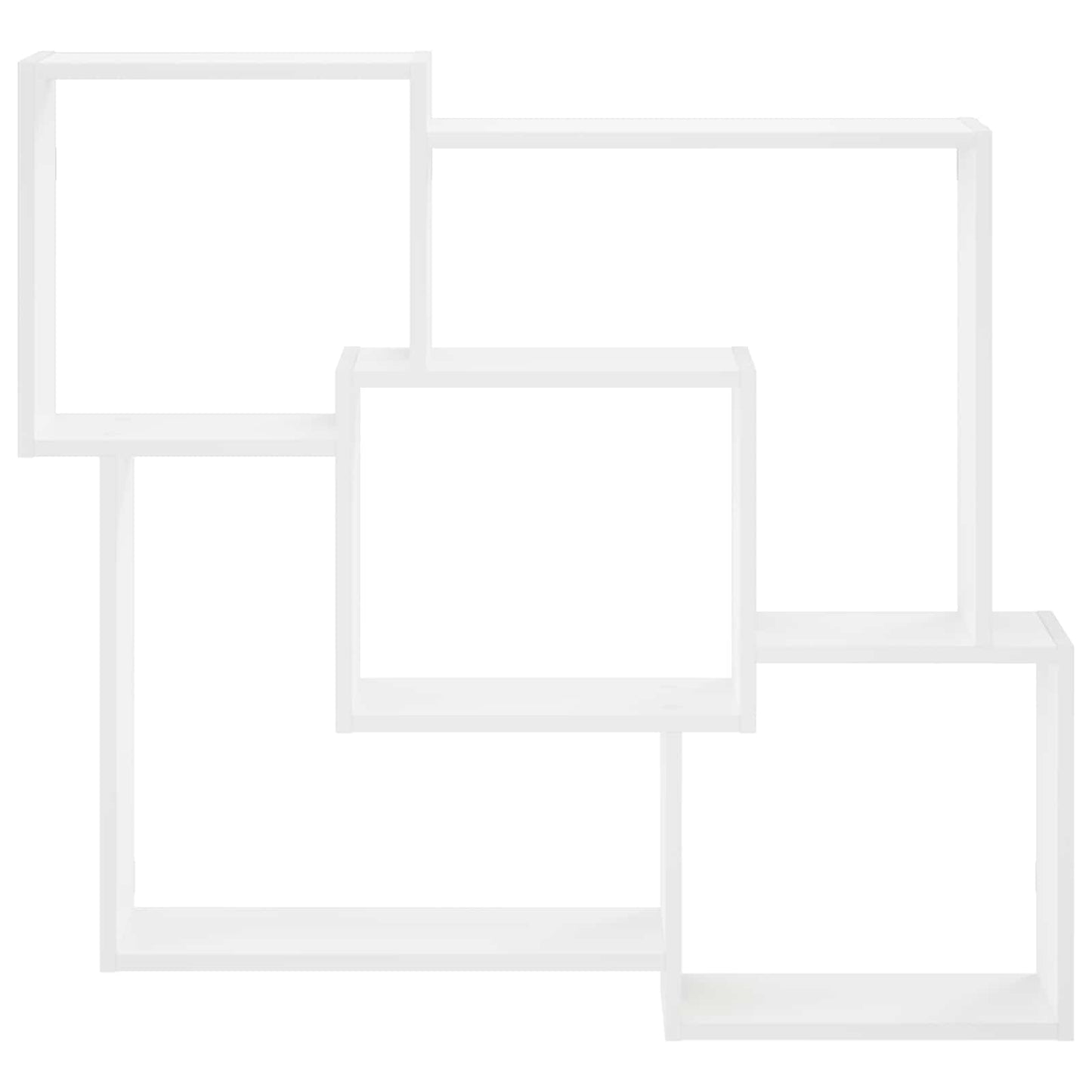 vidaXL Ράφι Τοίχου Λευκό 98 x 17 x 91 cm Επεξεργασμένο Ξύλο