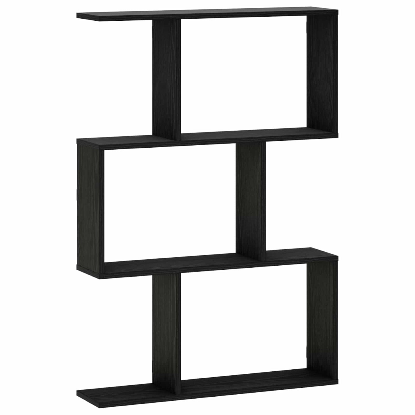 vidaXL Ράφι Τοίχου Μαύρη Δρυς 72 x 17 x 105 cm Επεξεργασμένο Ξύλο