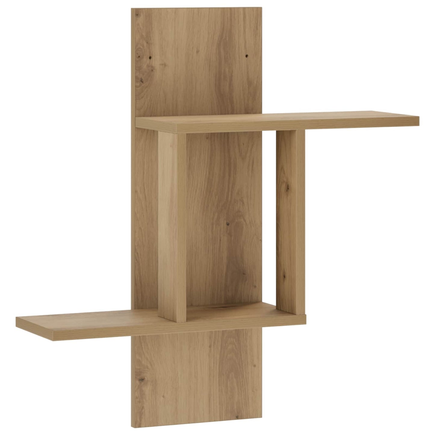 vidaXL Ράφι Τοίχου Artisan Δρυς 59 x 17 x 63 εκ. Επεξεργασμένο Ξύλο