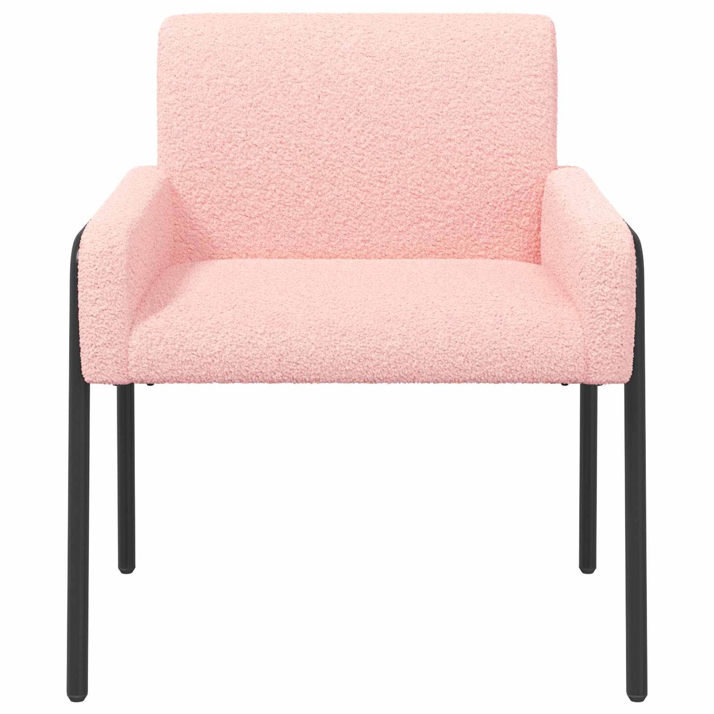 vidaXL Διακοσμητική καρέκλα Ροζ Μπουκλέ