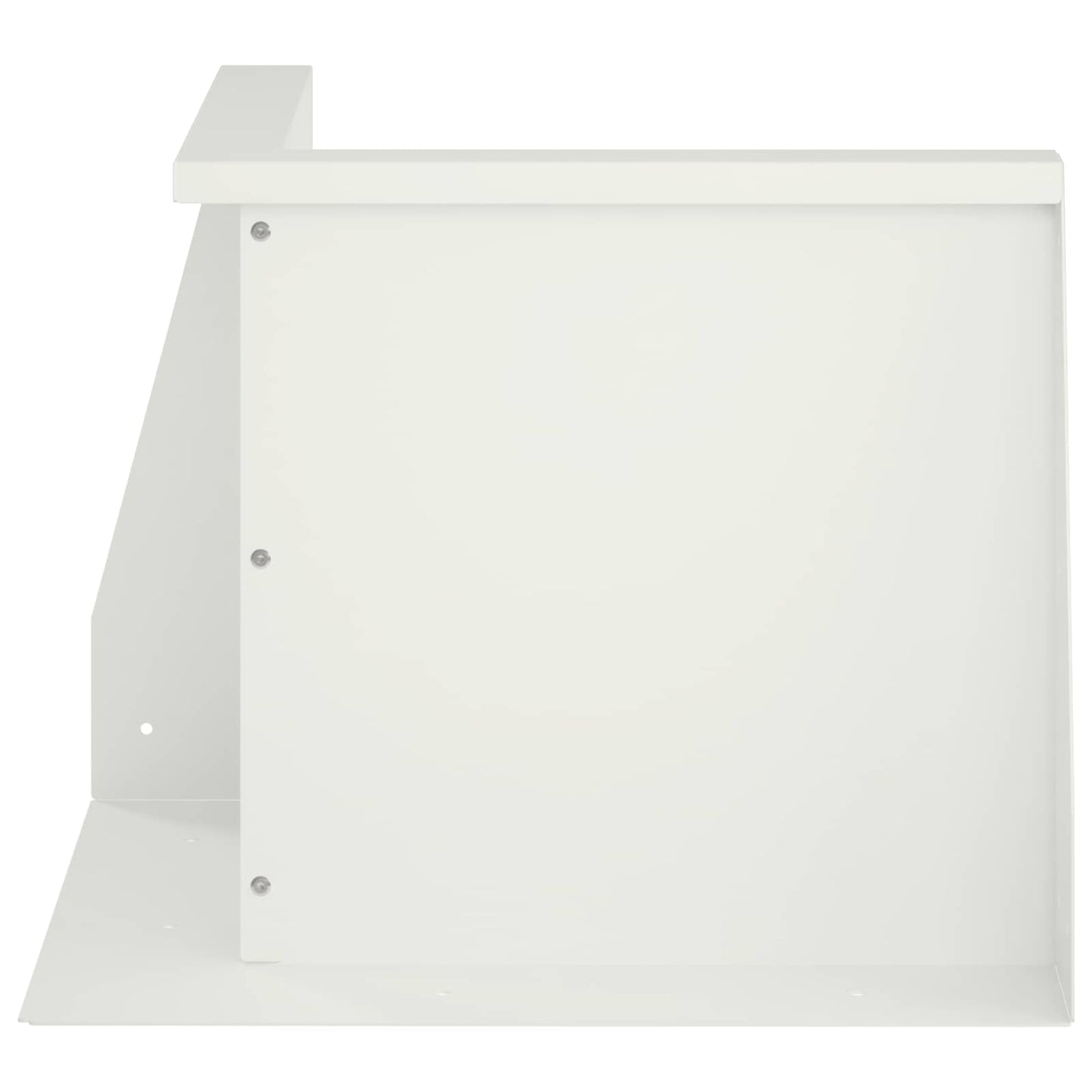 vidaXL Τοίχος Στήριξης 50 x 50 x 30 εκ Ατσάλι Λευκό