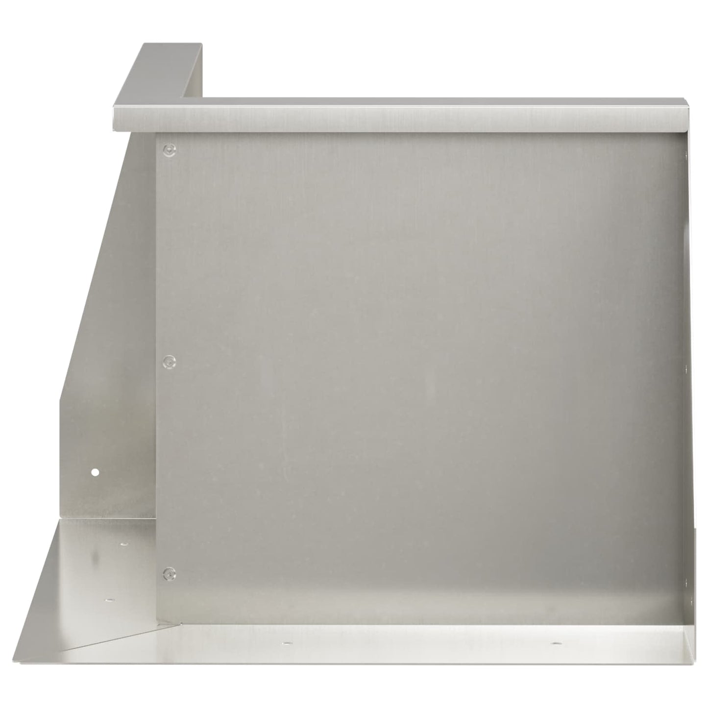 vidaXL Τοίχος Στήριξης 50 x 50 x 30 εκ Ανοξείδωτο Ατσάλι Ασημί