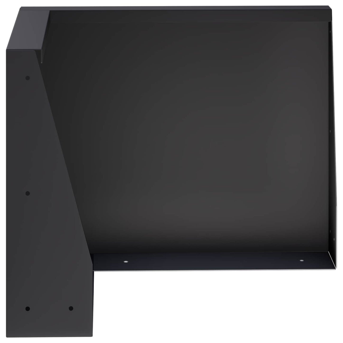 vidaXL Τοίχος Στήριξης 50 x 50 x 30 εκ Ατσάλι Μαύρο