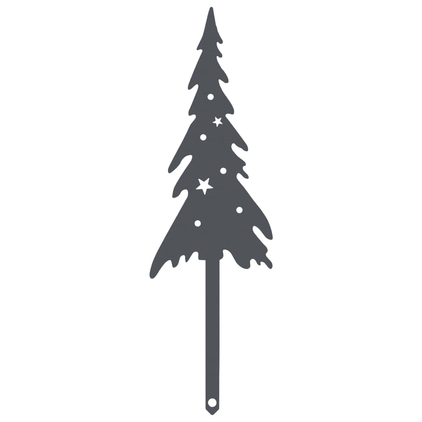 vidaXL Κηπουρική Στήριξη 20 x 6 cm Ατσάλι Ανθρακί