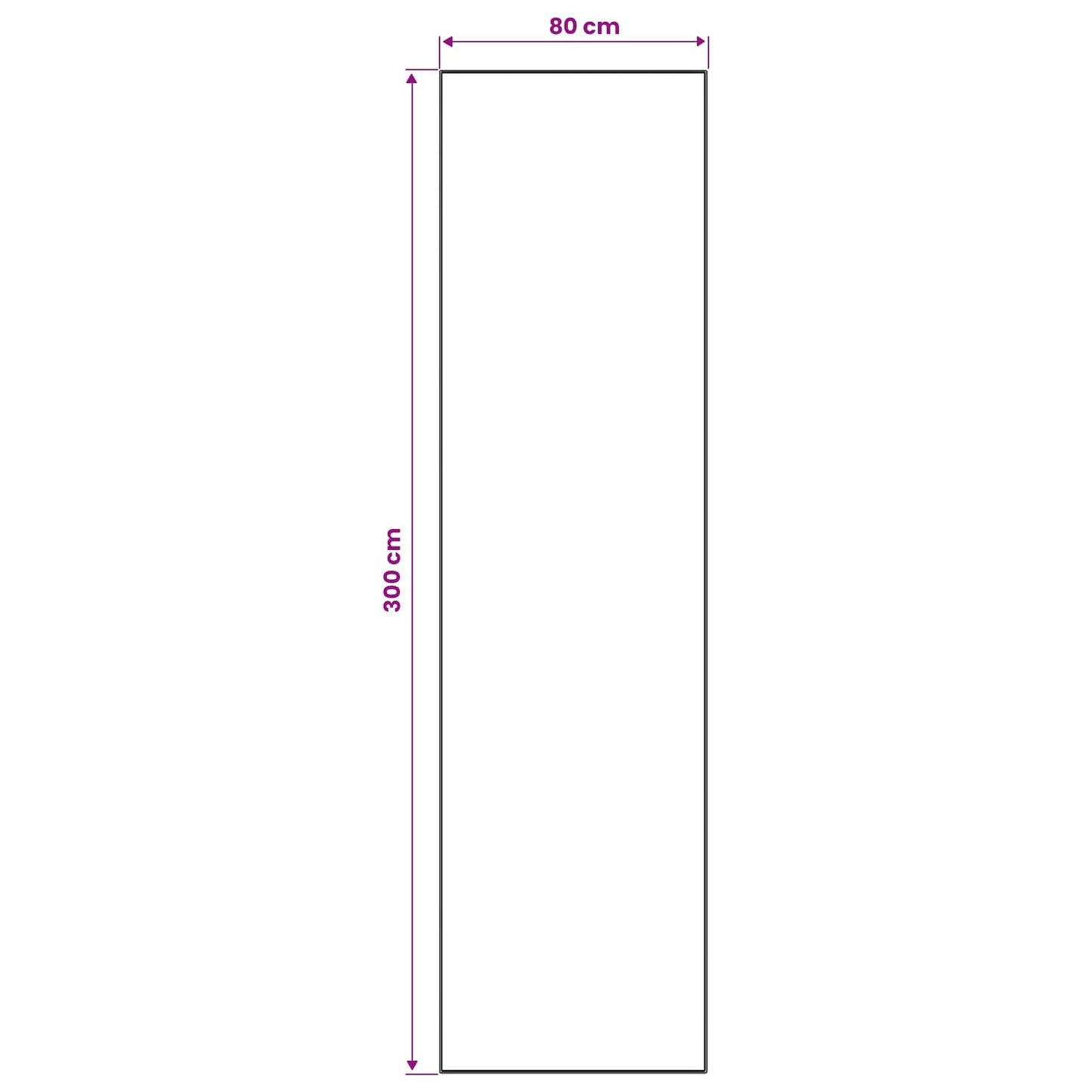 vidaXL Χαλί Runner LESAKA Καφέ 80 x 300 cm Διαμαντένιο βελούδο