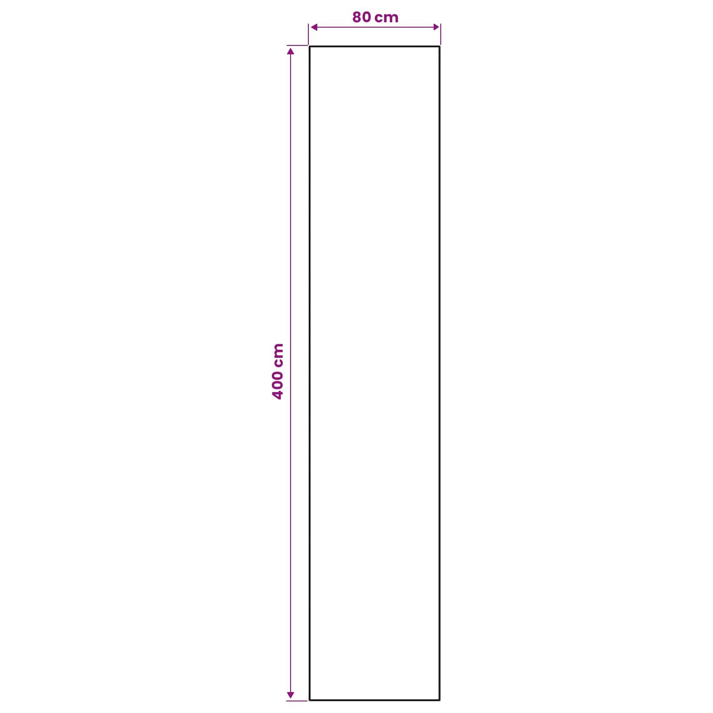 vidaXL Χαλί Runner LESAKA Μαύρο και Χρυσό 80 x 400 εκ.