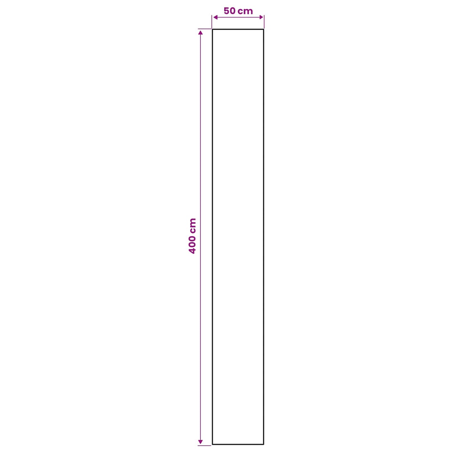 vidaXL Χαλί Runner ORIZ 1150 gsm Γκρι και Μαύρο