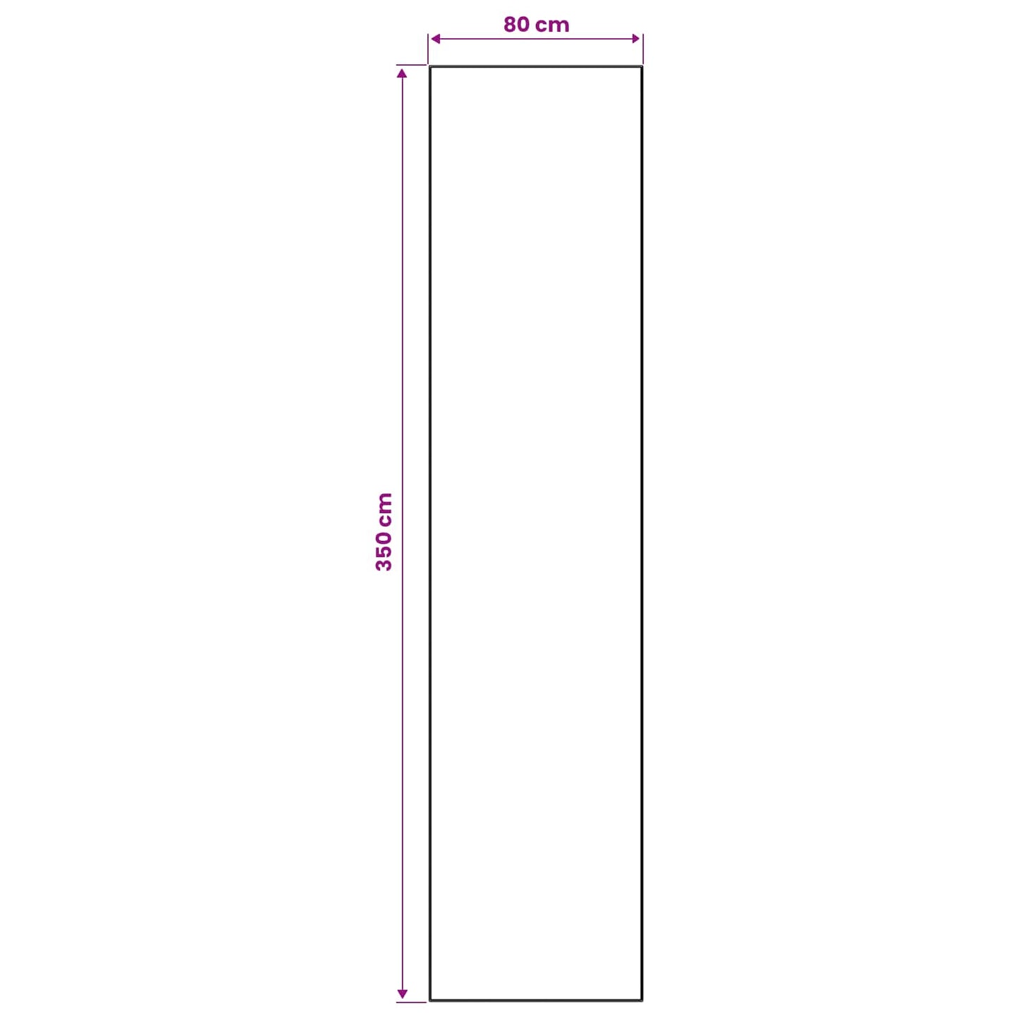 vidaXL Χαλί Runner ORIZ 1150 gsm Γκρι και Μαύρο