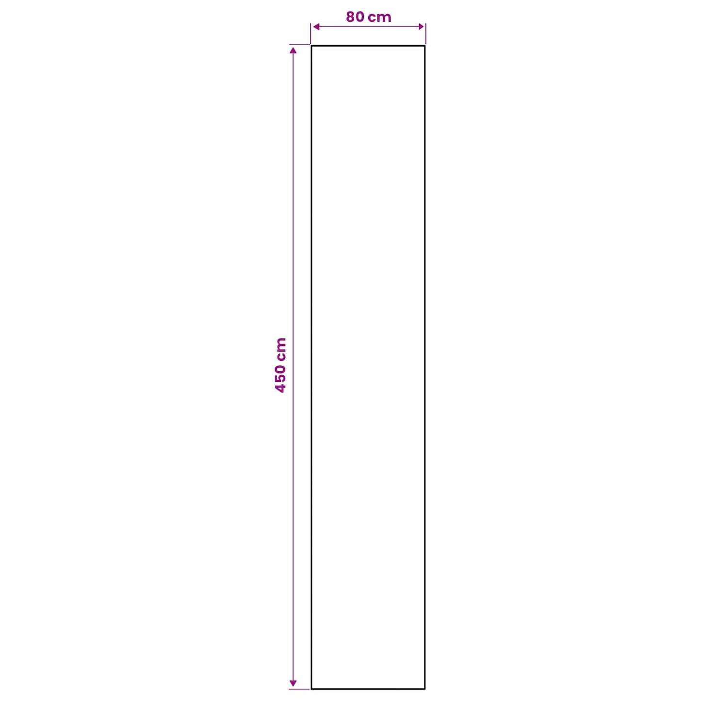 vidaXL Χαλί Runner ORIZ 1150 gsm Γκρι και Λευκό