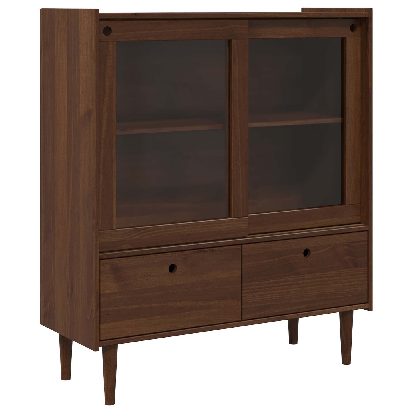 vidaXL Ντουλάπι BILBAO Σκούρο καραμελί 104 x 40 x 120 cm