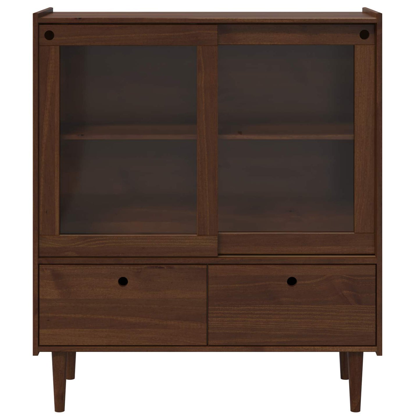 vidaXL Ντουλάπι BILBAO Σκούρο καραμελί 104 x 40 x 120 cm