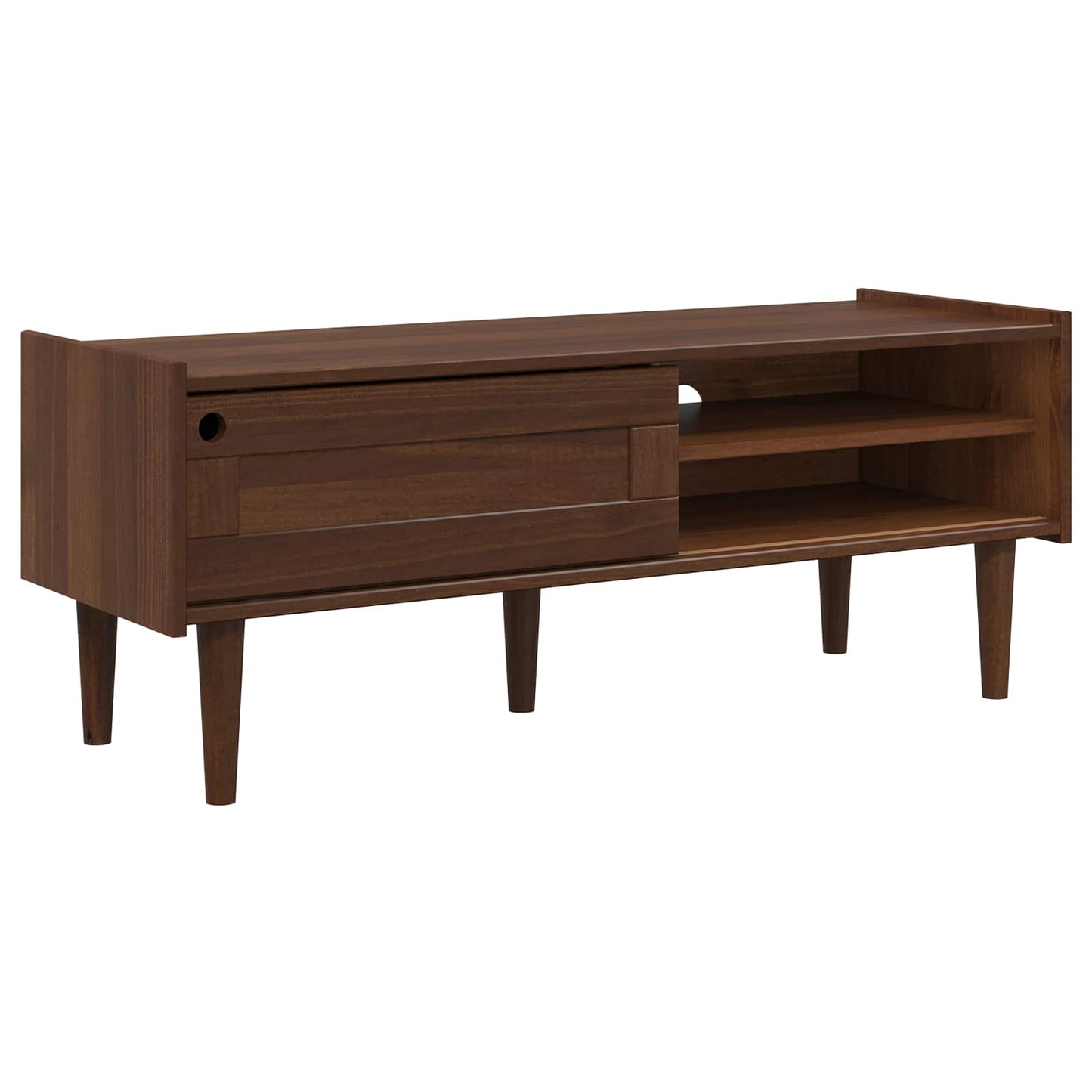 vidaXL Ντουλάπι TV BILBAO 114 x 40 x 45 cm Σκούρο καραμελί
