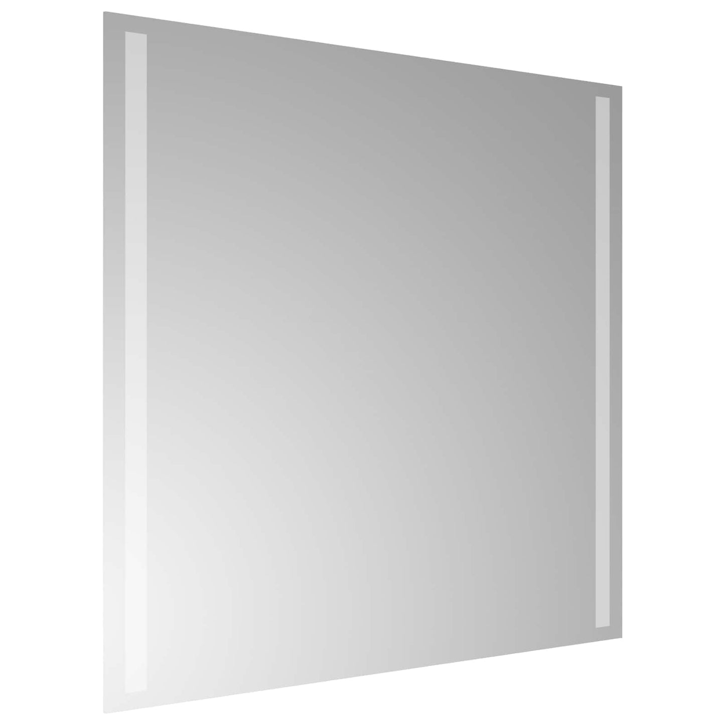 vidaXL Καθρέφτης μπάνιου LED Διαφανές 60 x 60 cm σκληρυμένο γυαλί